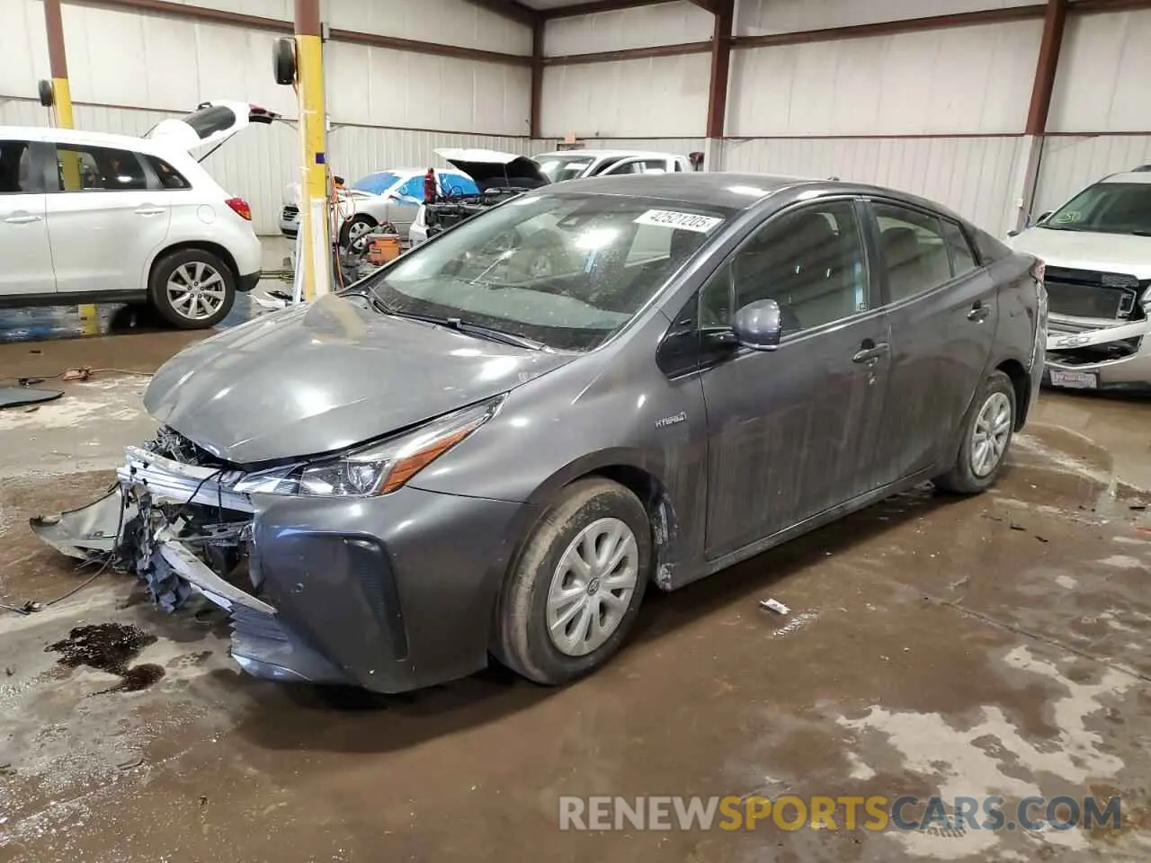 1 fotografías del automóvil dañado JTDKARFU3K3073515 TOYOTA PRIUS 2019