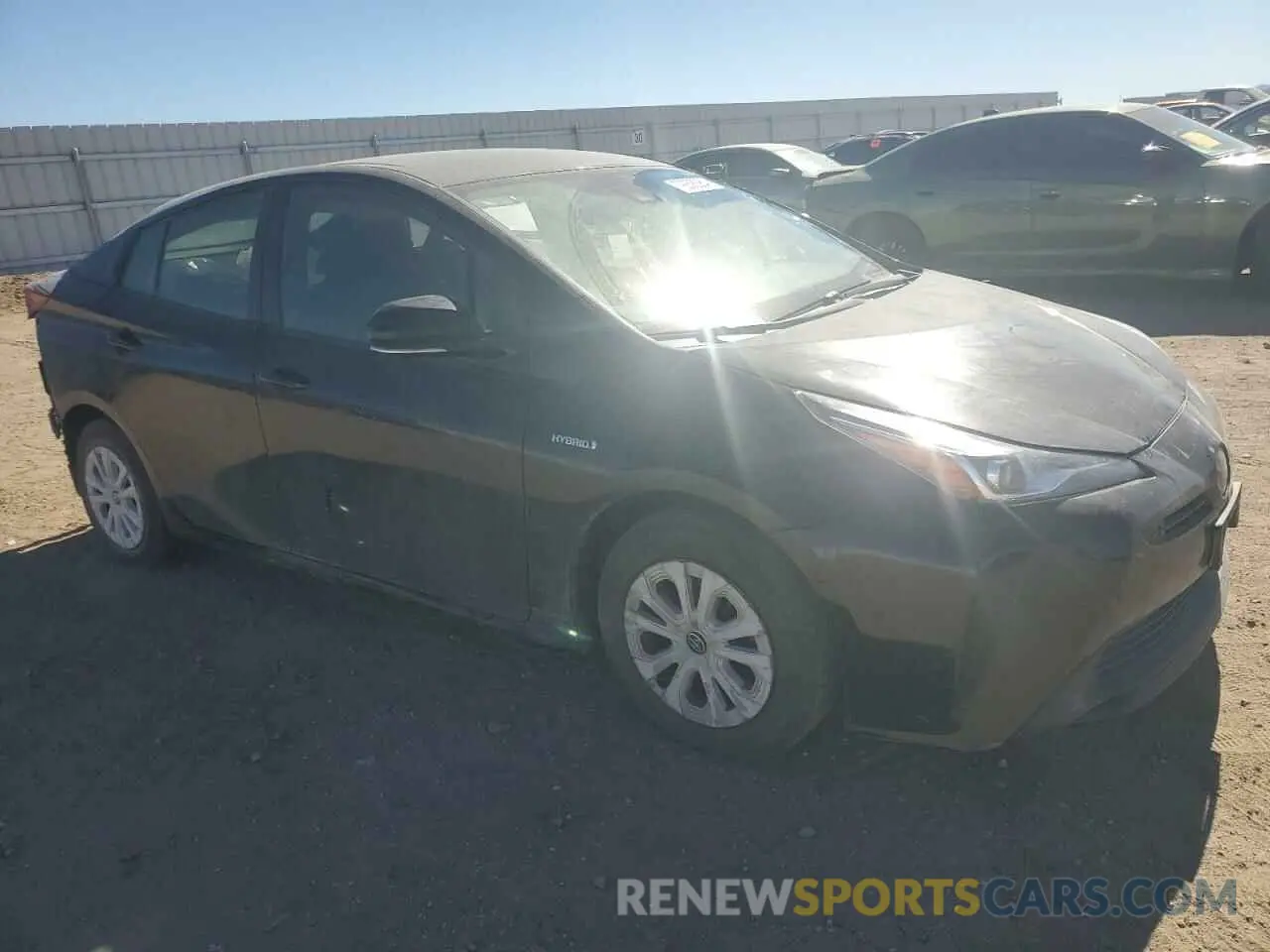 4 fotografías del automóvil dañado JTDKARFU3K3074258 TOYOTA PRIUS 2019