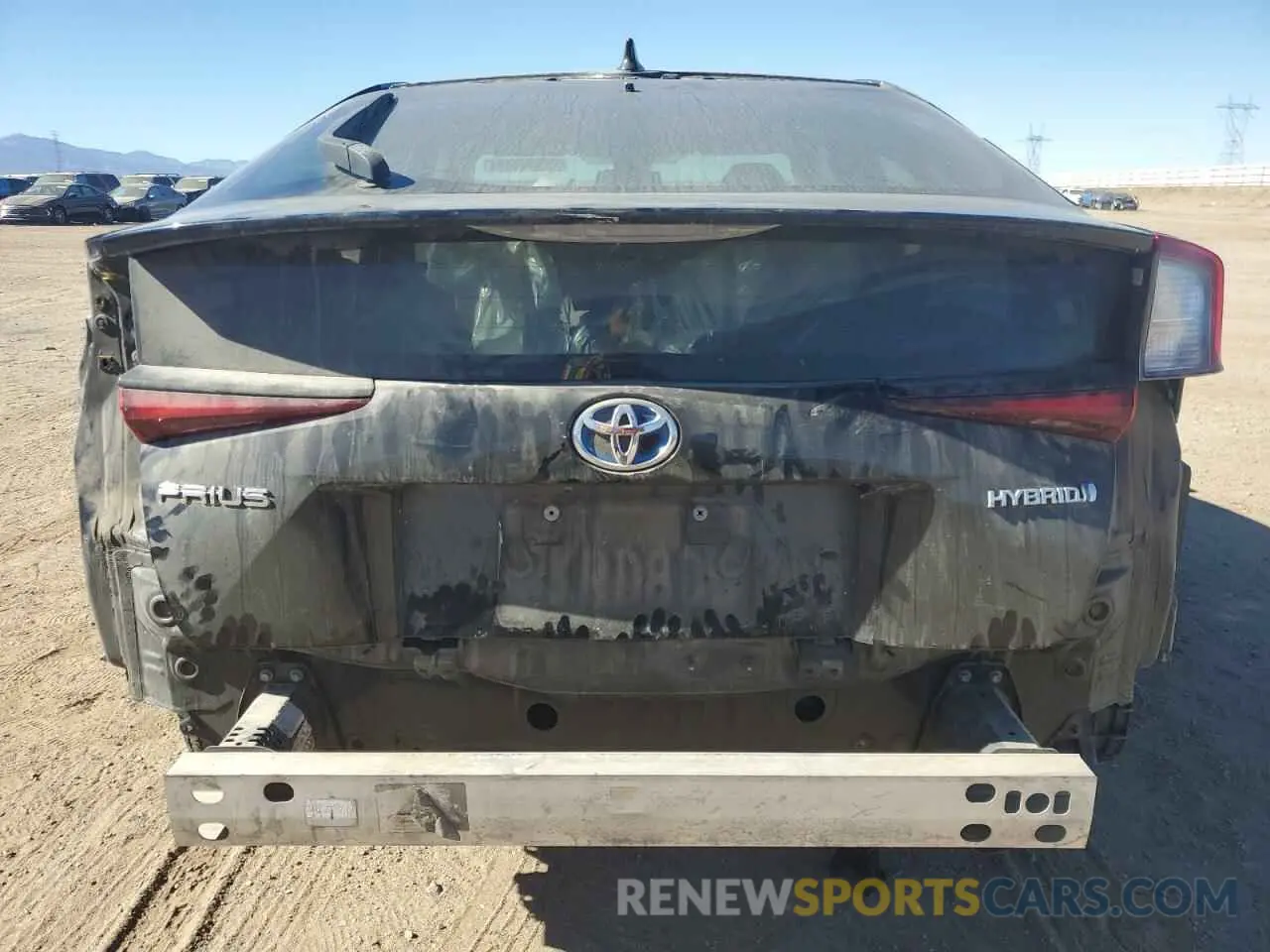 6 fotografías del automóvil dañado JTDKARFU3K3074258 TOYOTA PRIUS 2019