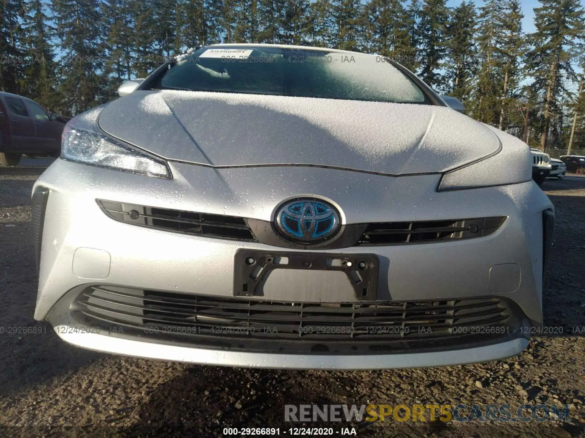 6 fotografías del automóvil dañado JTDKARFU3K3075667 TOYOTA PRIUS 2019