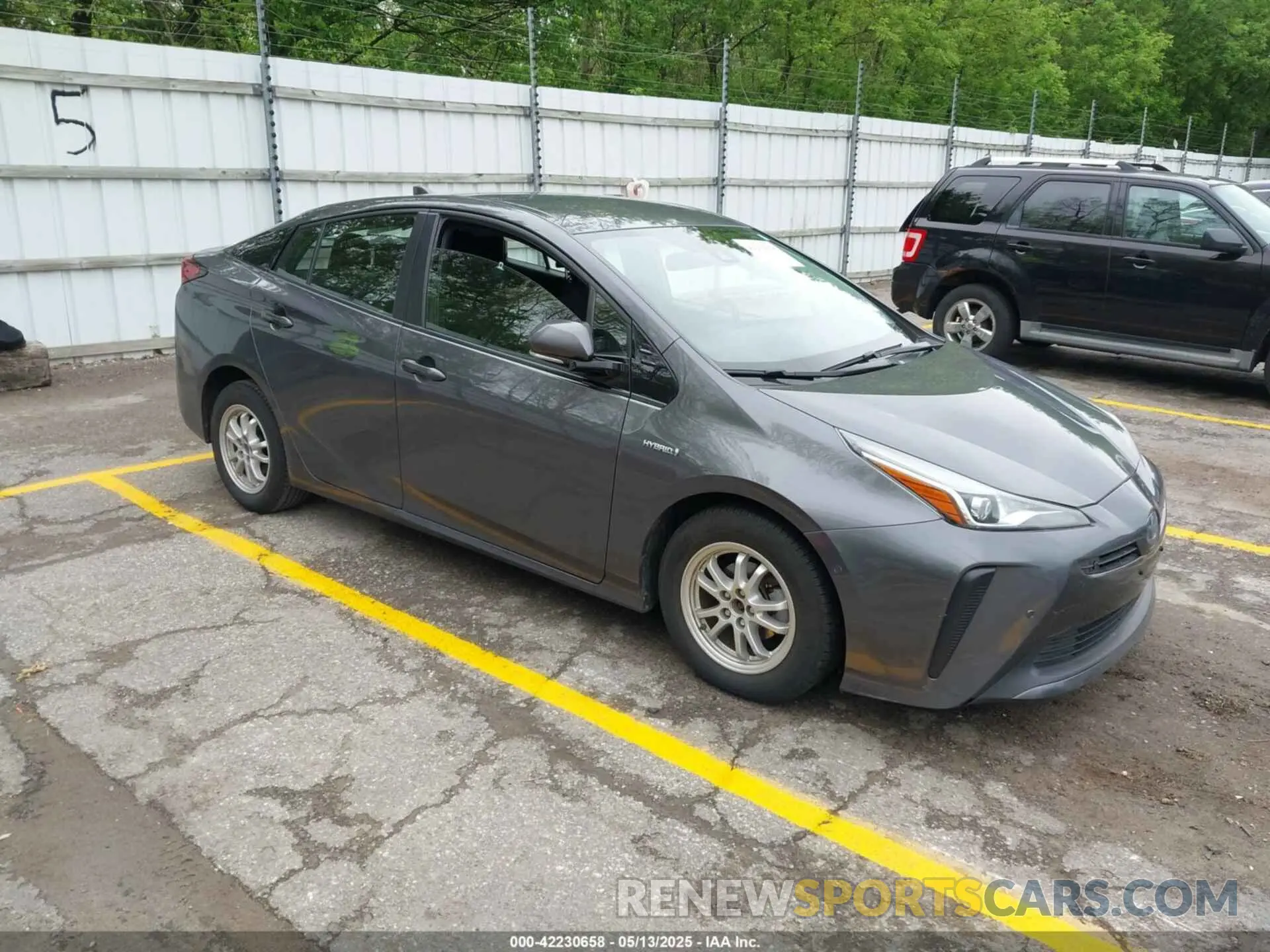 1 fotografías del automóvil dañado JTDKARFU3K3080738 TOYOTA PRIUS 2019