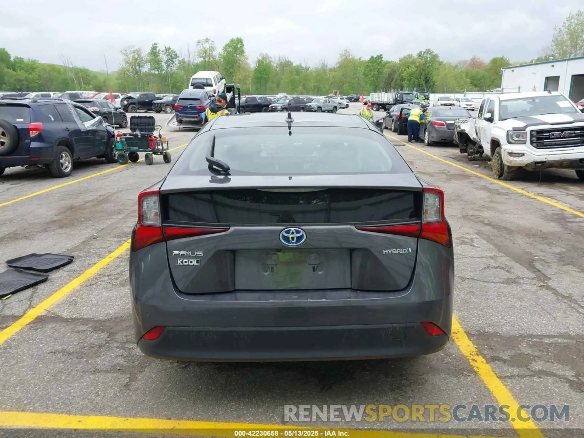 16 fotografías del automóvil dañado JTDKARFU3K3080738 TOYOTA PRIUS 2019