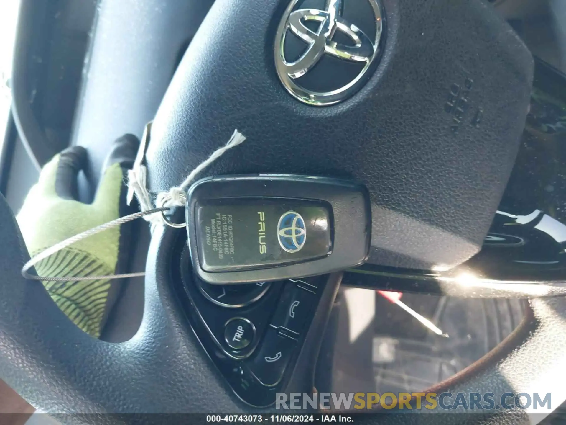 11 fotografías del automóvil dañado JTDKARFU3K3082148 TOYOTA PRIUS 2019
