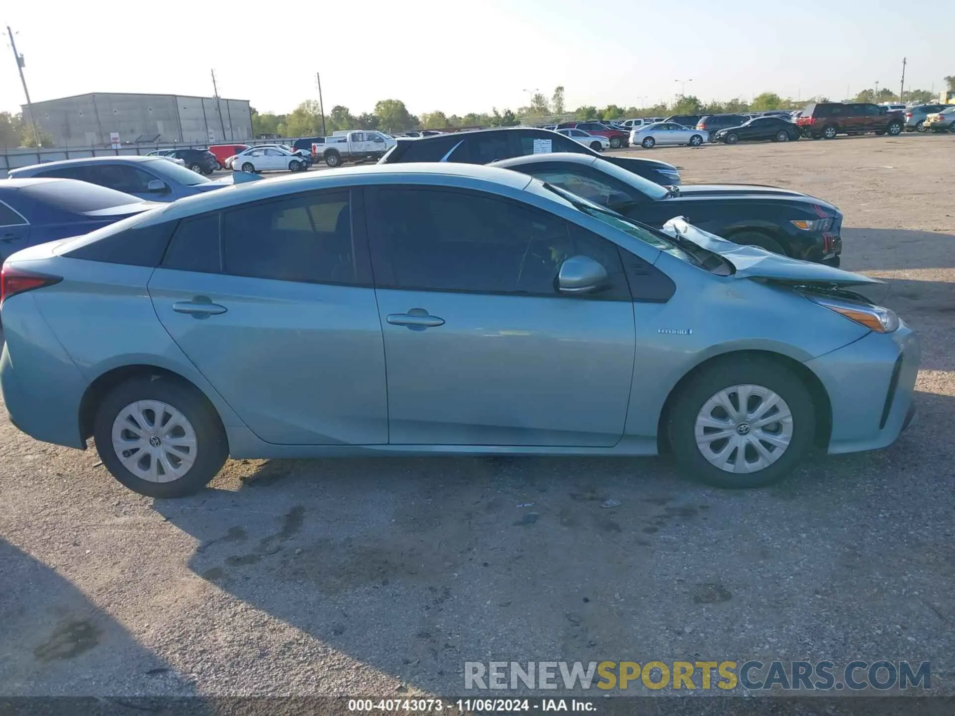 13 fotografías del automóvil dañado JTDKARFU3K3082148 TOYOTA PRIUS 2019