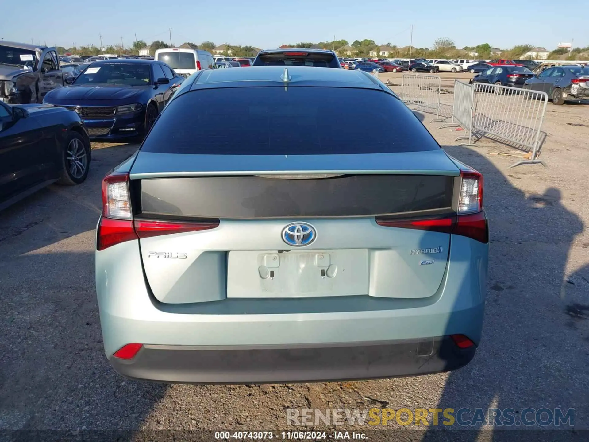 16 fotografías del automóvil dañado JTDKARFU3K3082148 TOYOTA PRIUS 2019
