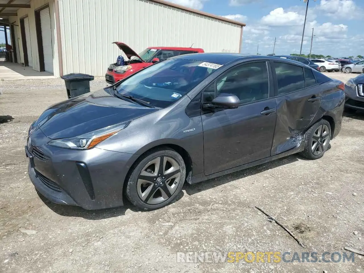 1 fotografías del automóvil dañado JTDKARFU3K3083235 TOYOTA PRIUS 2019