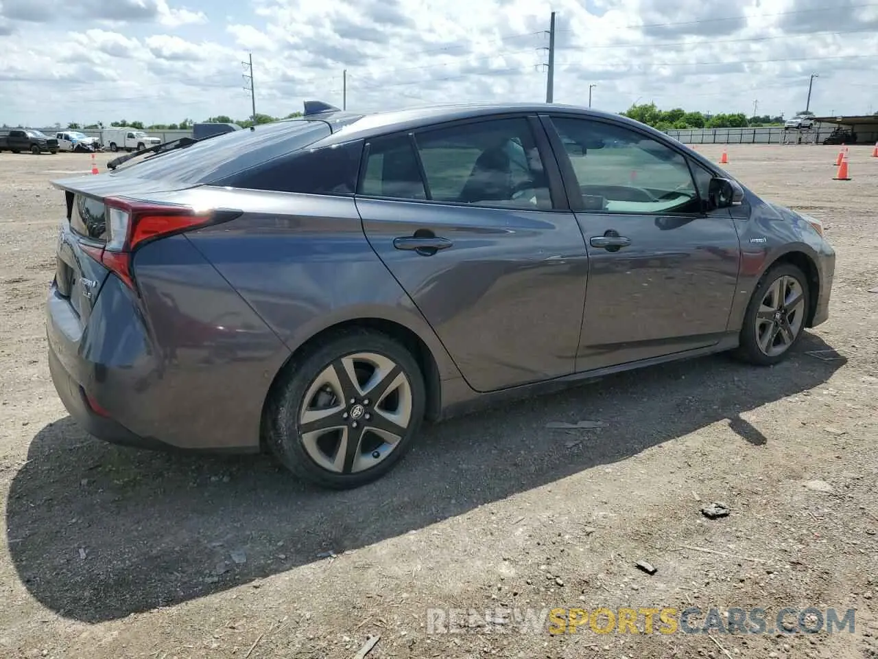 3 fotografías del automóvil dañado JTDKARFU3K3083235 TOYOTA PRIUS 2019