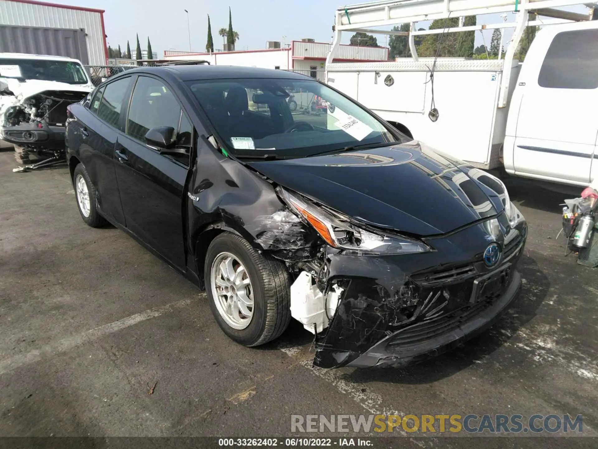 1 fotografías del automóvil dañado JTDKARFU3K3084739 TOYOTA PRIUS 2019