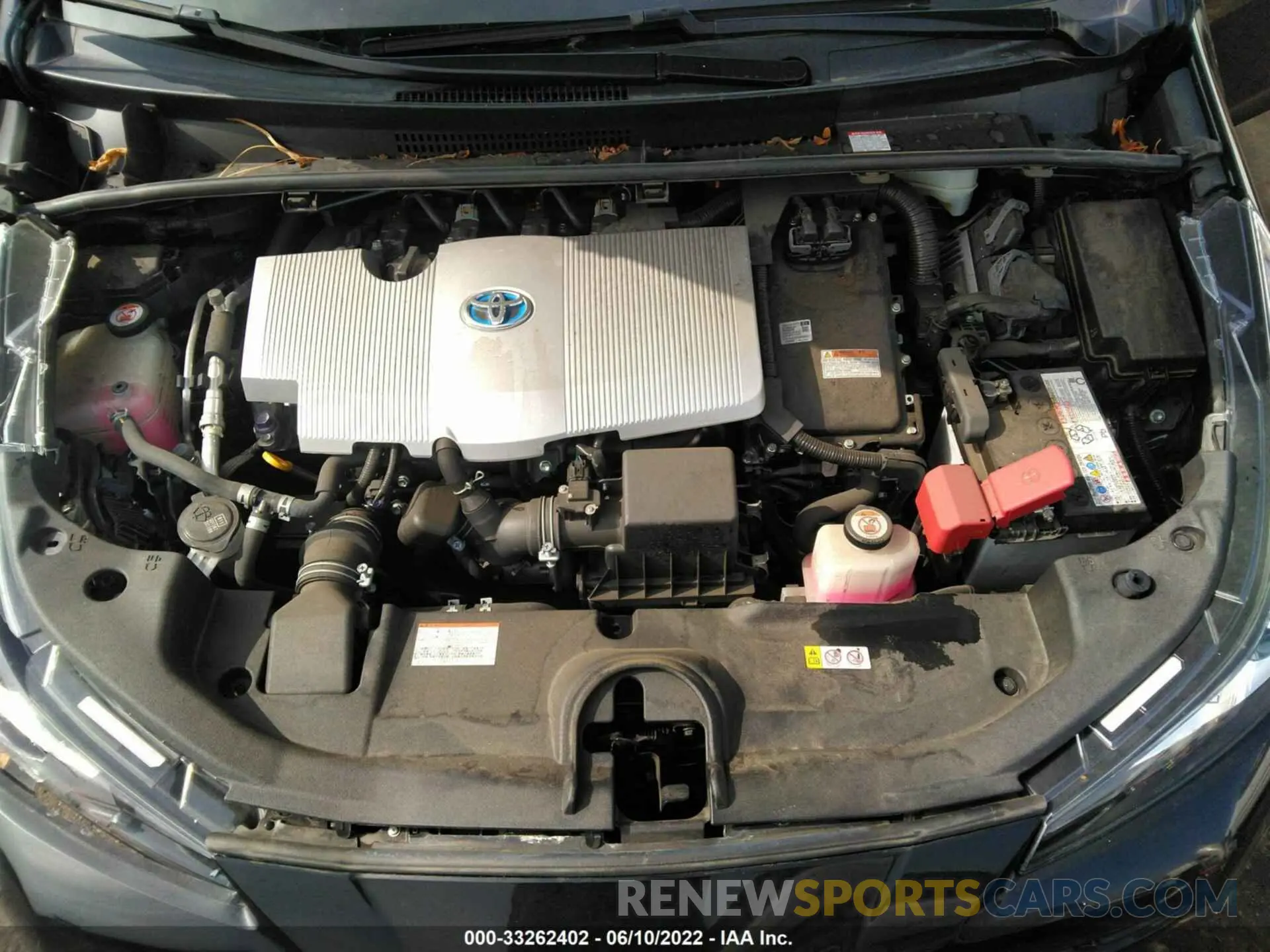 10 fotografías del automóvil dañado JTDKARFU3K3084739 TOYOTA PRIUS 2019