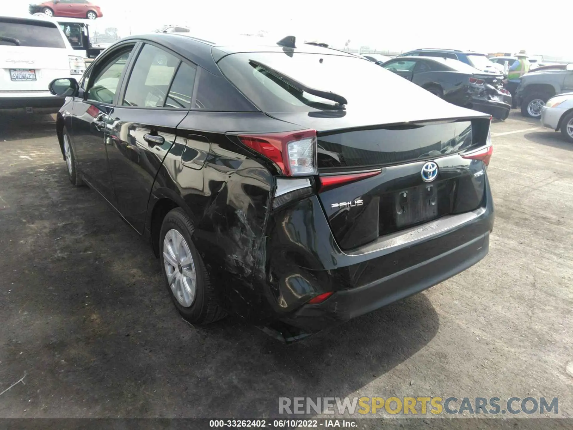 3 fotografías del automóvil dañado JTDKARFU3K3084739 TOYOTA PRIUS 2019