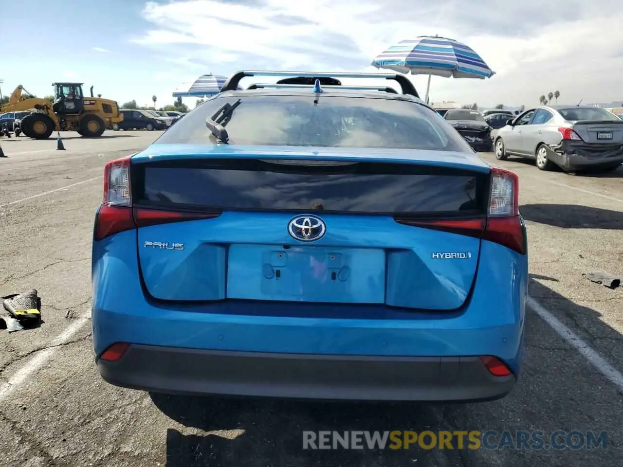 6 fotografías del automóvil dañado JTDKARFU3K3088497 TOYOTA PRIUS 2019