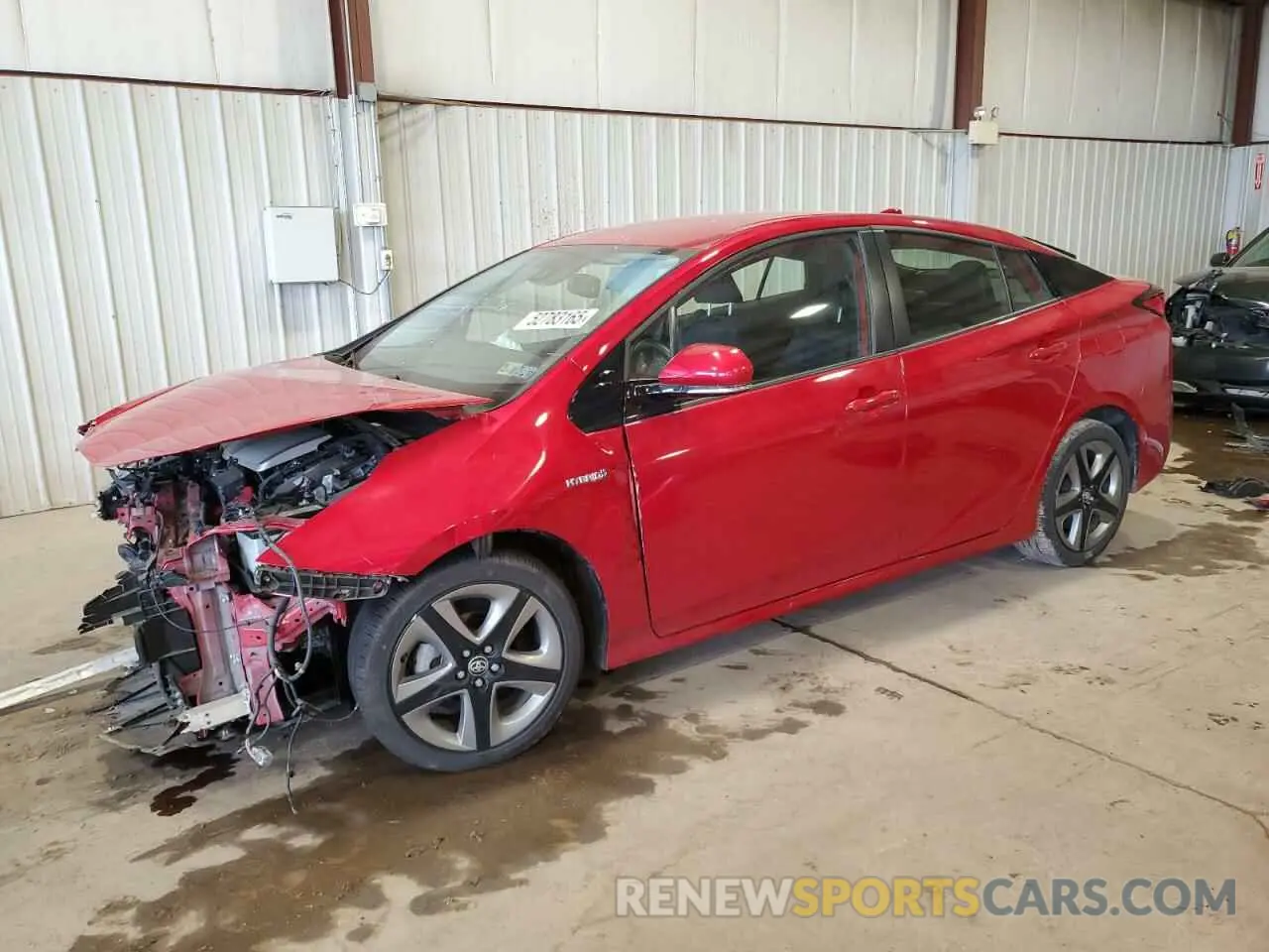1 fotografías del automóvil dañado JTDKARFU3K3090251 TOYOTA PRIUS 2019