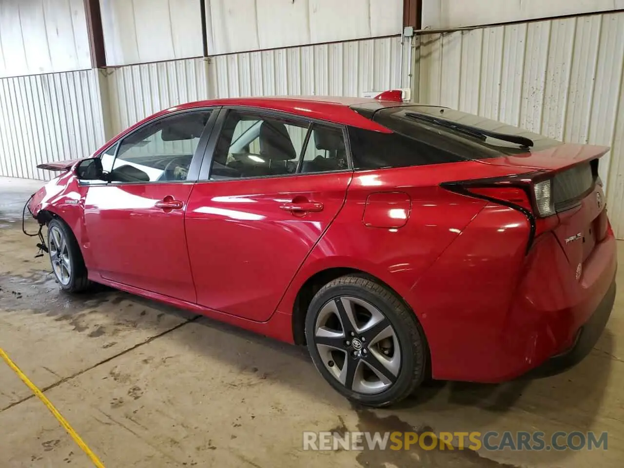 2 fotografías del automóvil dañado JTDKARFU3K3090251 TOYOTA PRIUS 2019