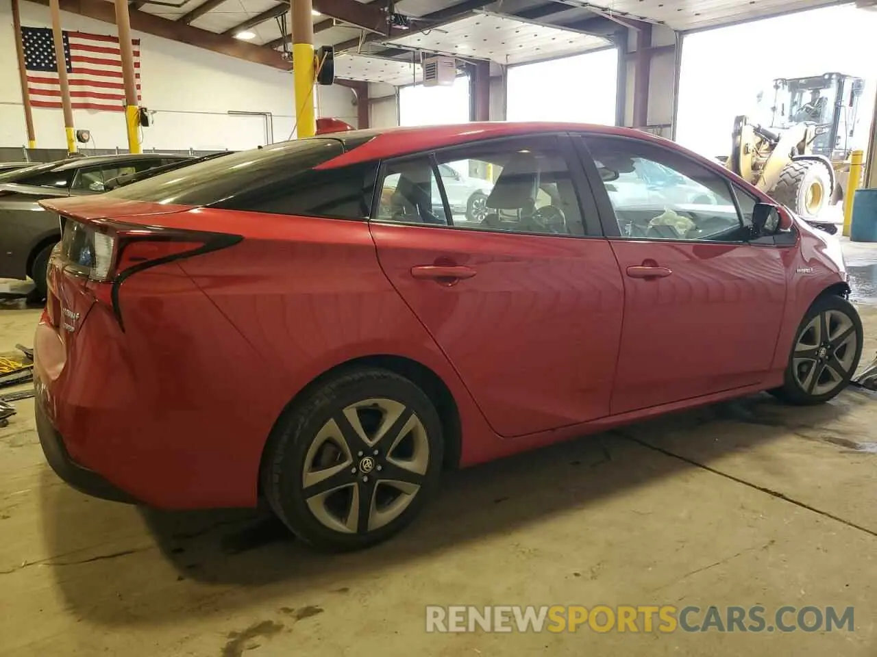3 fotografías del automóvil dañado JTDKARFU3K3090251 TOYOTA PRIUS 2019