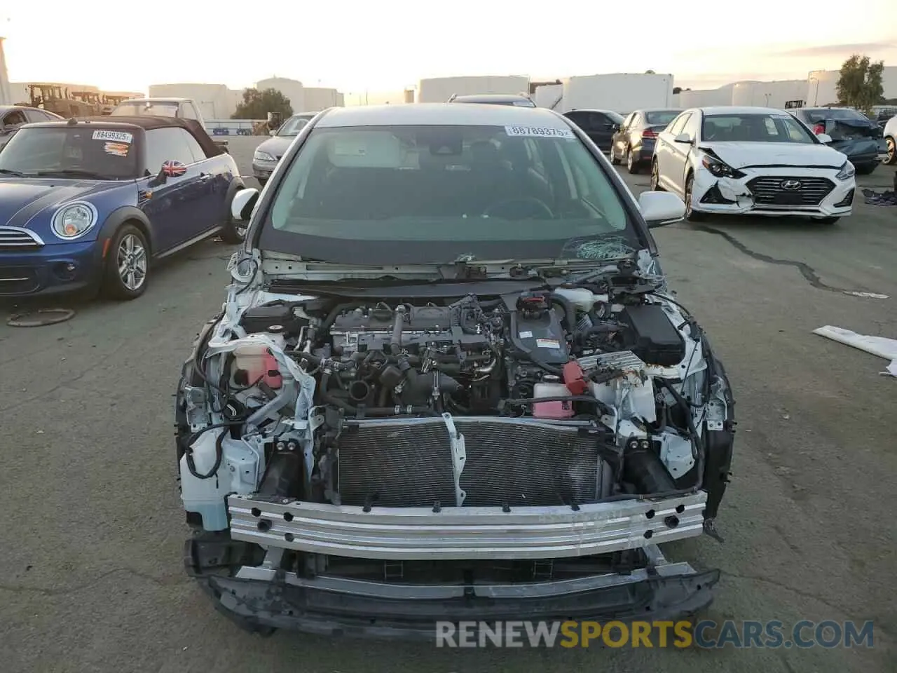 5 fotografías del automóvil dañado JTDKARFU3K3102365 TOYOTA PRIUS 2019