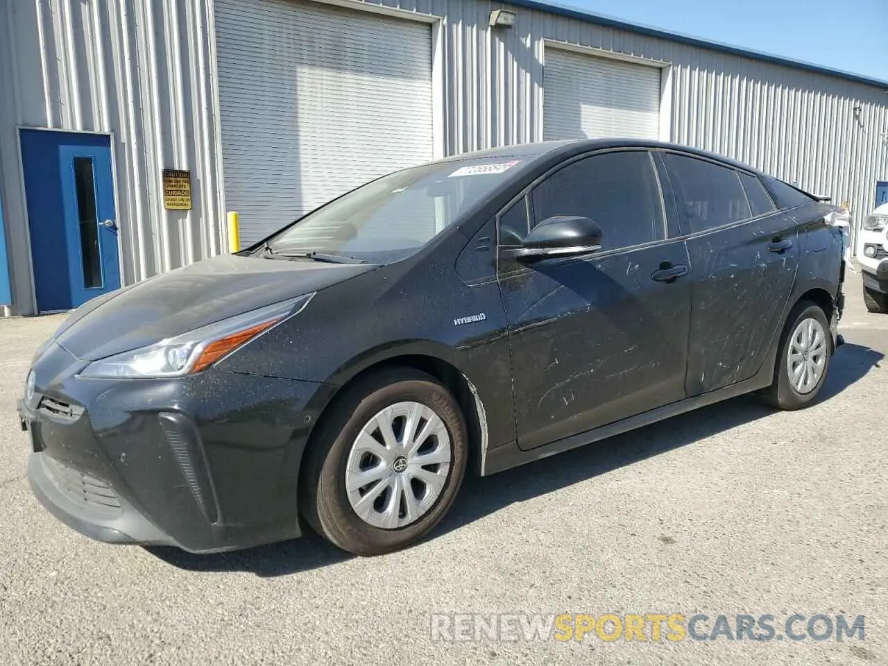 1 fotografías del automóvil dañado JTDKARFU4K3069327 TOYOTA PRIUS 2019