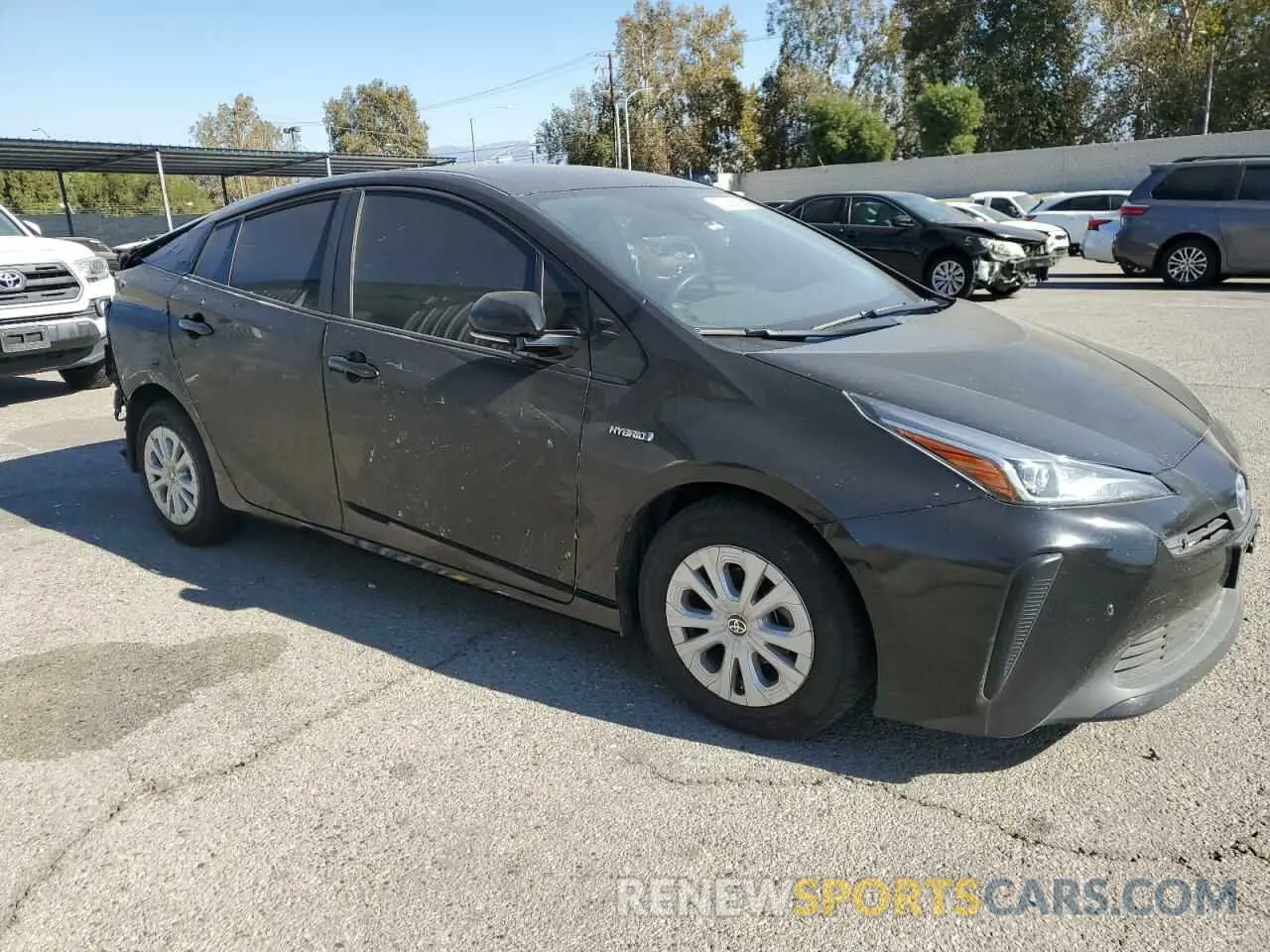 10 fotografías del automóvil dañado JTDKARFU4K3069327 TOYOTA PRIUS 2019