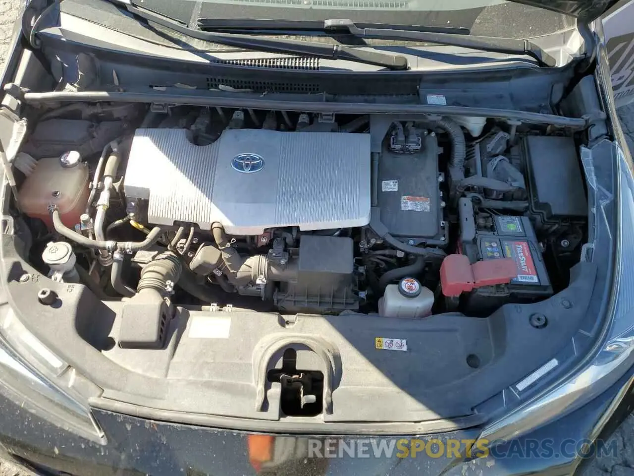 11 fotografías del automóvil dañado JTDKARFU4K3069327 TOYOTA PRIUS 2019