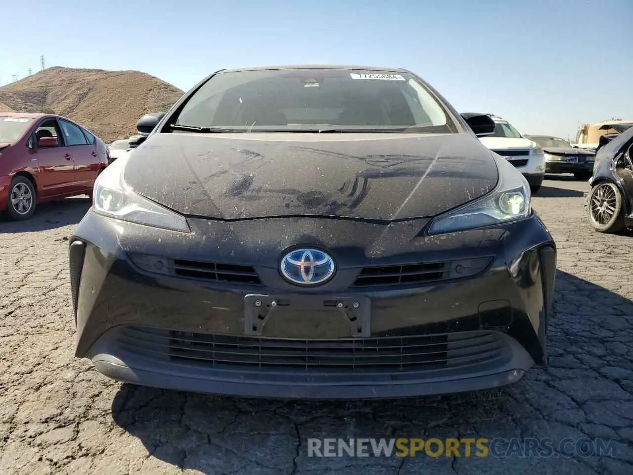 5 fotografías del automóvil dañado JTDKARFU4K3069327 TOYOTA PRIUS 2019
