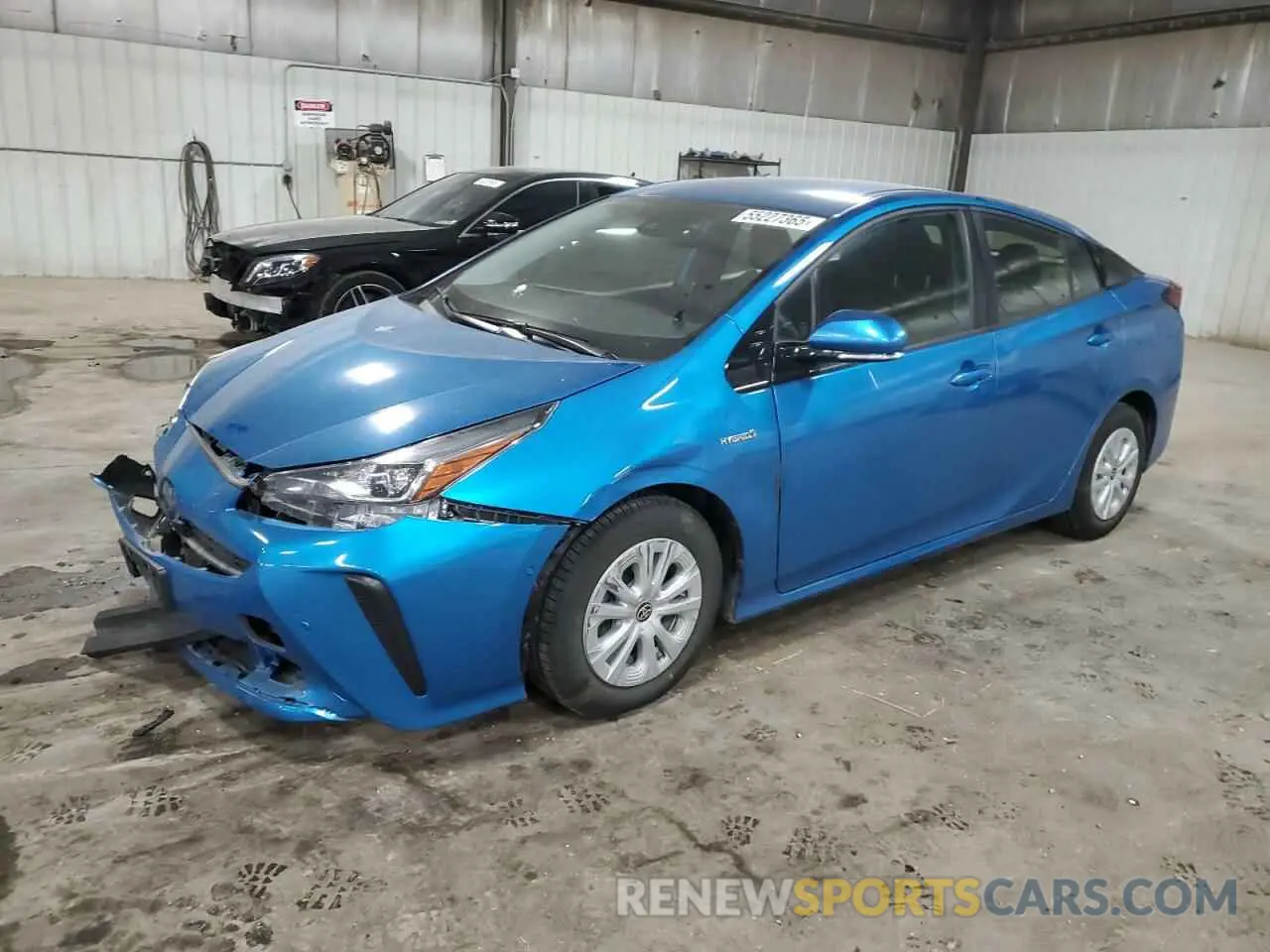 1 fotografías del automóvil dañado JTDKARFU4K3076374 TOYOTA PRIUS 2019