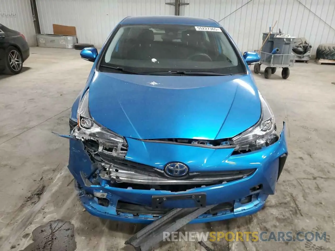 5 fotografías del automóvil dañado JTDKARFU4K3076374 TOYOTA PRIUS 2019