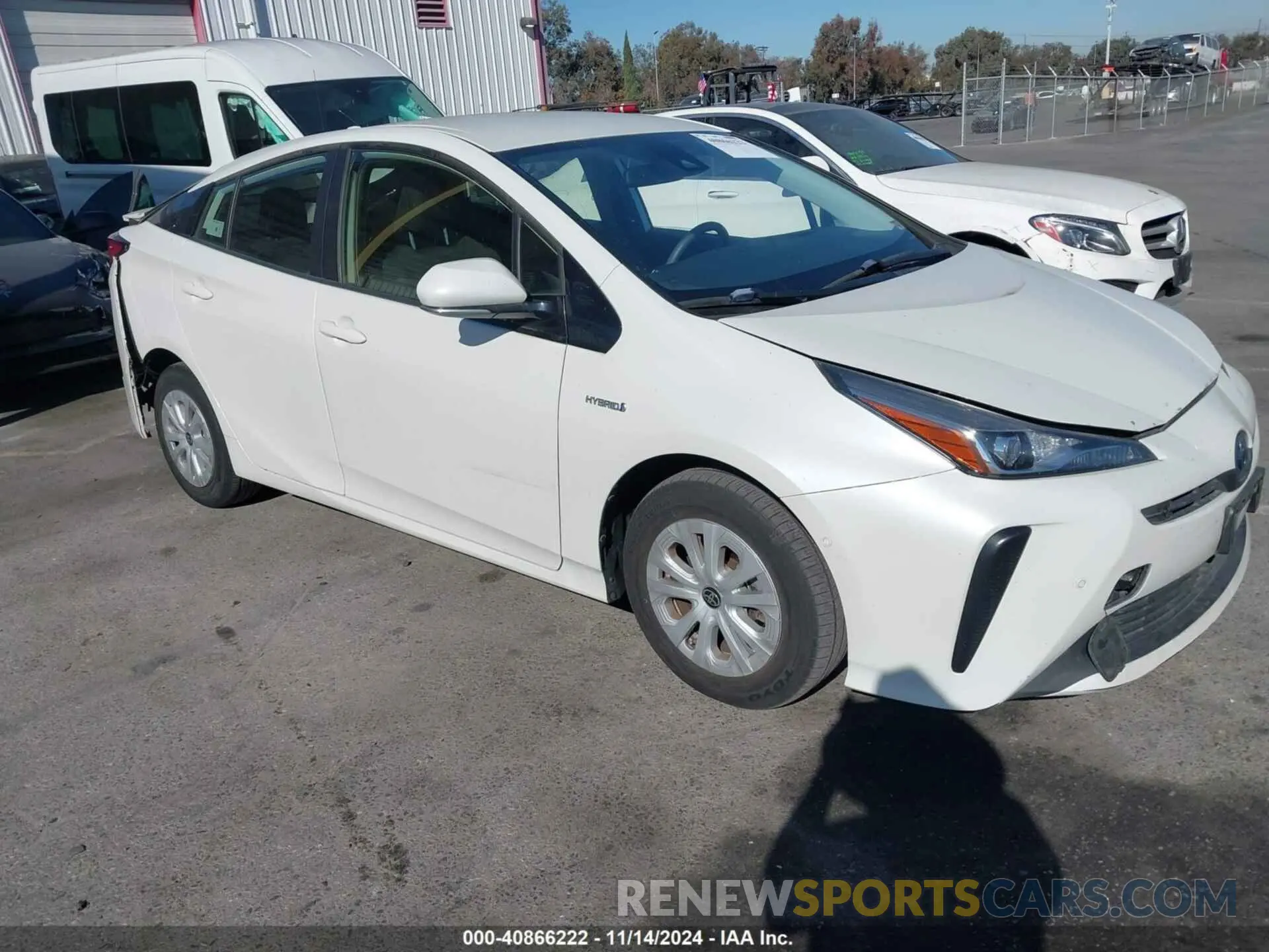 1 fotografías del automóvil dañado JTDKARFU4K3078397 TOYOTA PRIUS 2019
