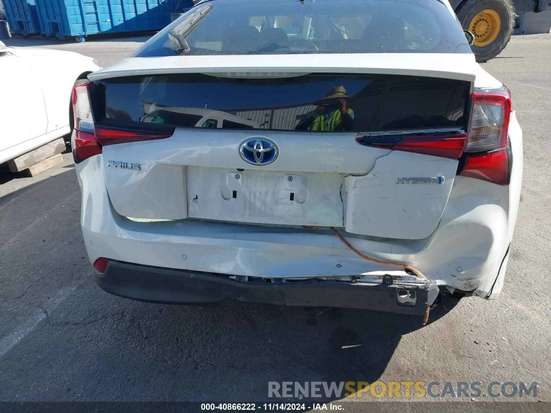 6 fotografías del automóvil dañado JTDKARFU4K3078397 TOYOTA PRIUS 2019