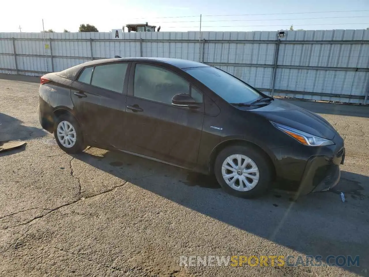 4 fotografías del automóvil dañado JTDKARFU4K3084684 TOYOTA PRIUS 2019