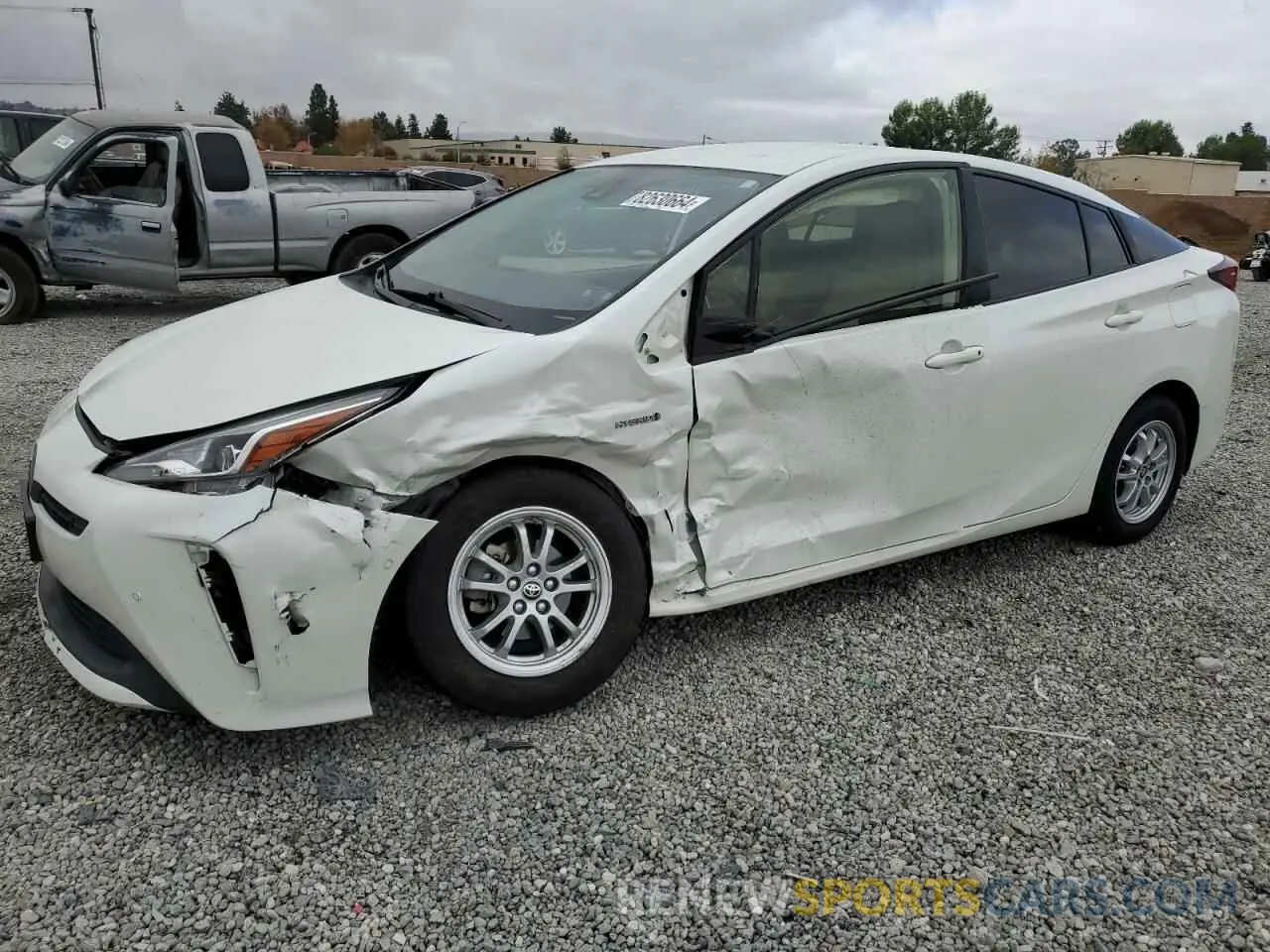 1 fotografías del automóvil dañado JTDKARFU4K3086600 TOYOTA PRIUS 2019