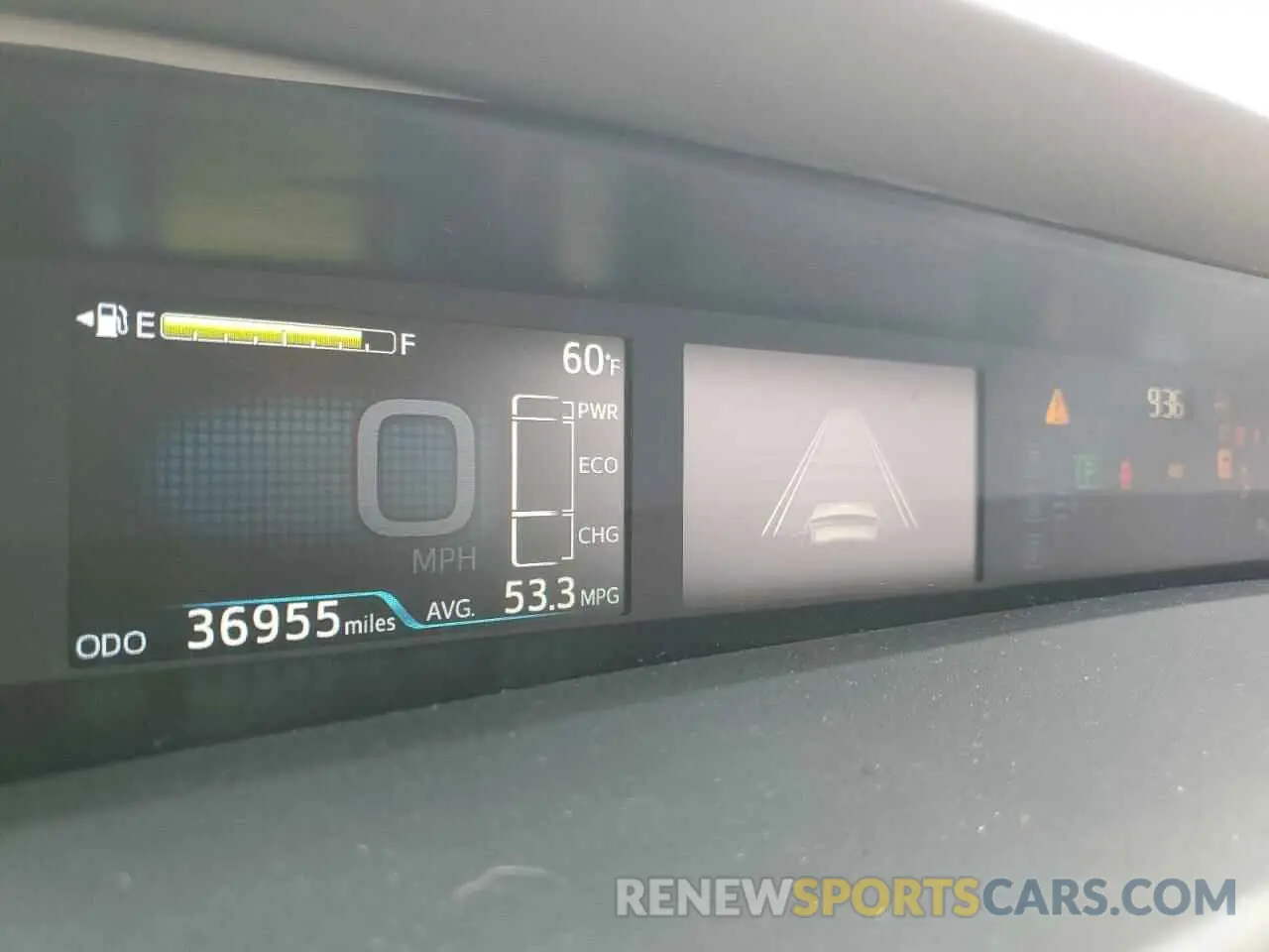 9 fotografías del automóvil dañado JTDKARFU4K3086600 TOYOTA PRIUS 2019