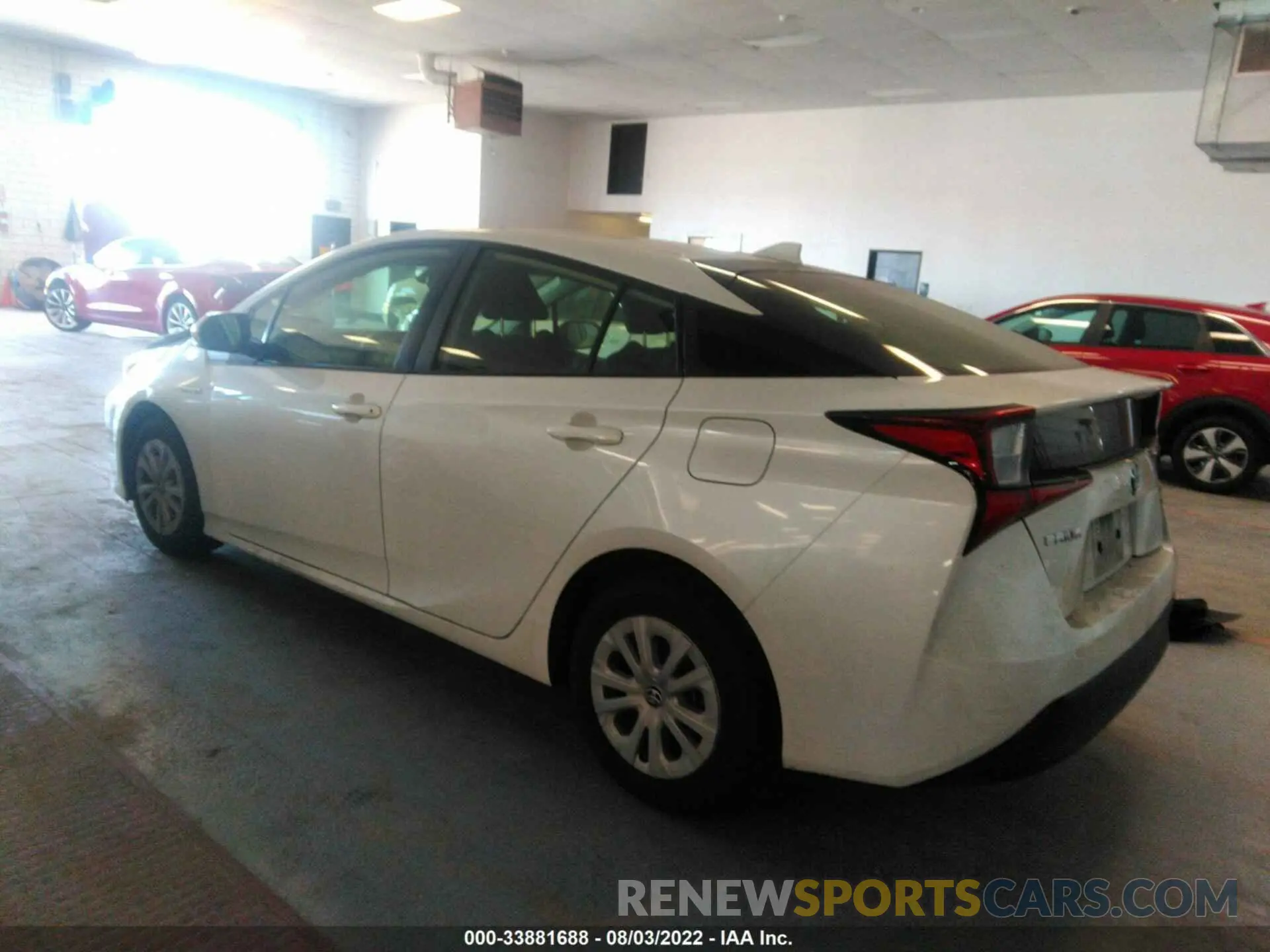 3 fotografías del automóvil dañado JTDKARFU4K3090873 TOYOTA PRIUS 2019