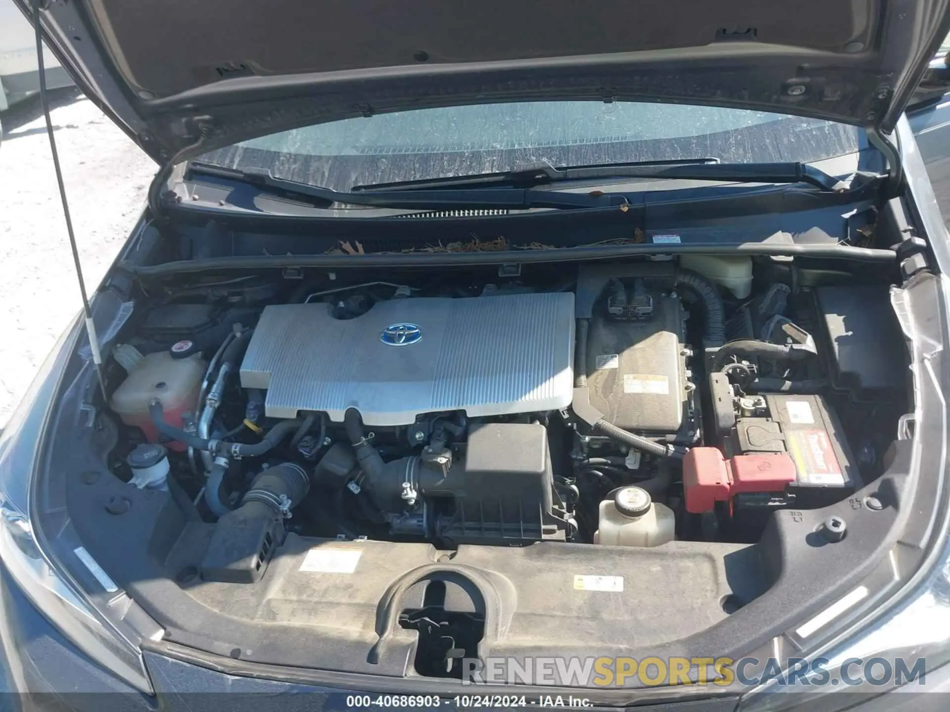 10 fotografías del automóvil dañado JTDKARFU4K3092297 TOYOTA PRIUS 2019