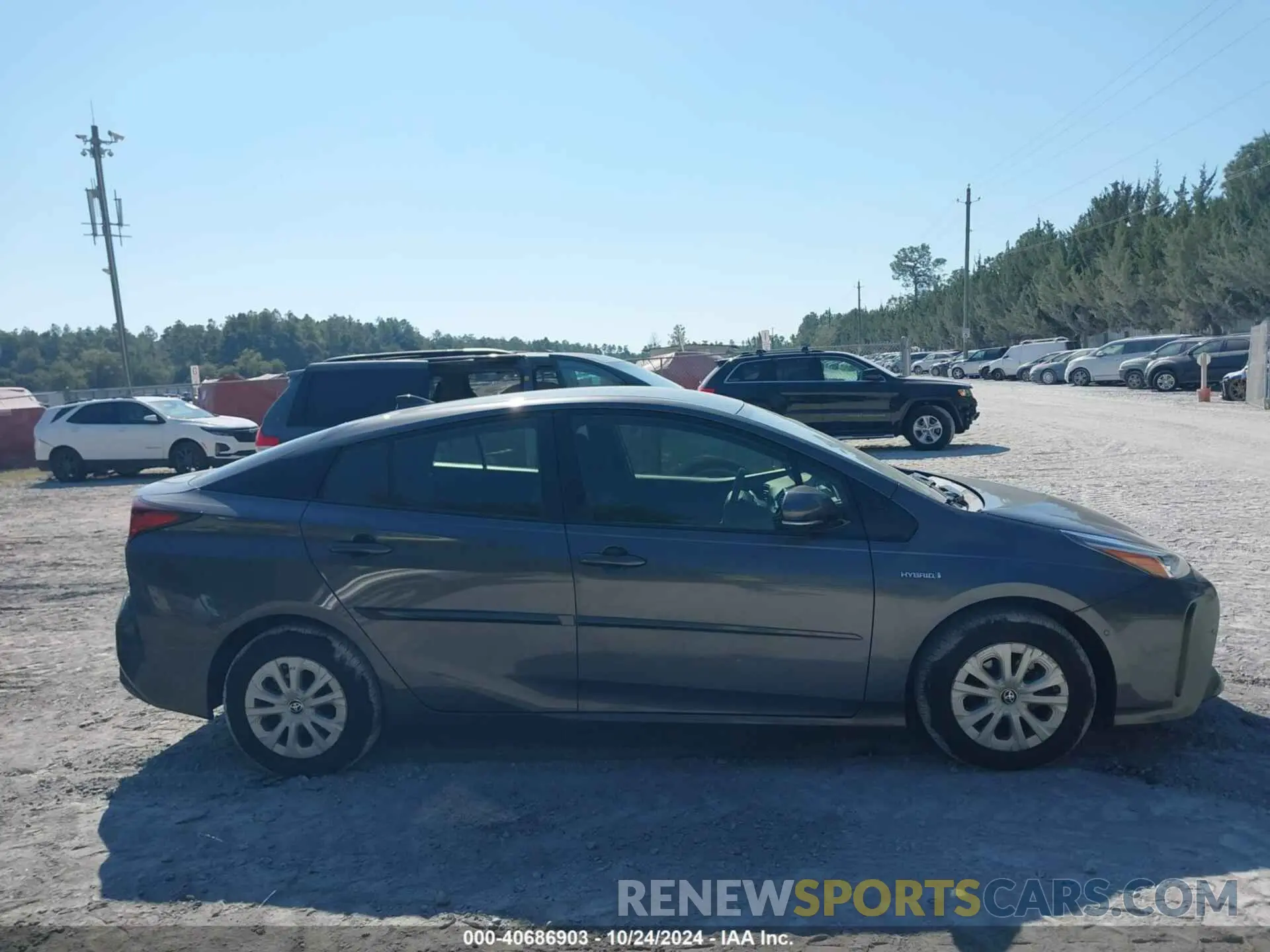 13 fotografías del automóvil dañado JTDKARFU4K3092297 TOYOTA PRIUS 2019