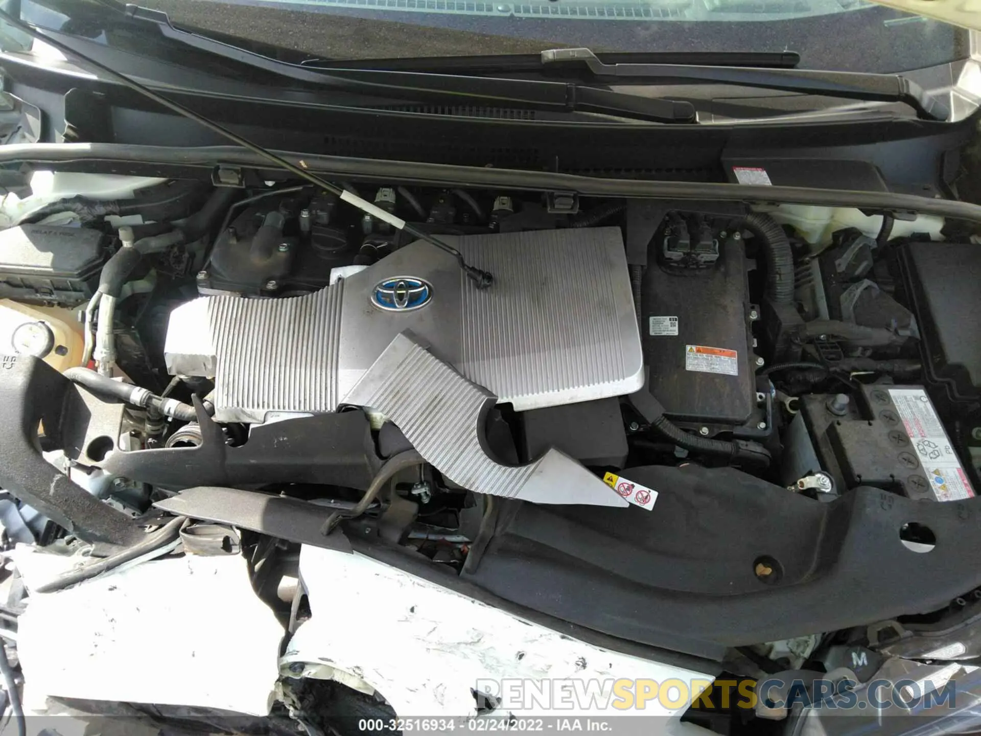 10 fotografías del automóvil dañado JTDKARFU4K3092333 TOYOTA PRIUS 2019