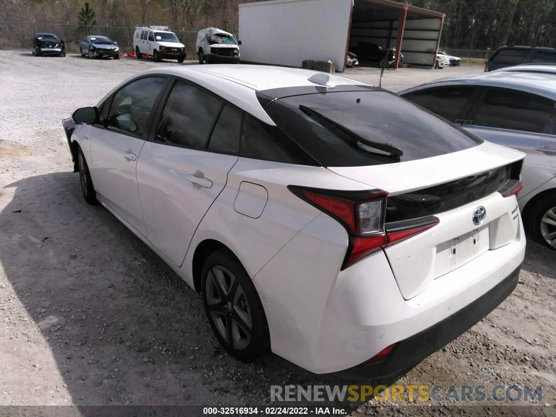 3 fotografías del automóvil dañado JTDKARFU4K3092333 TOYOTA PRIUS 2019