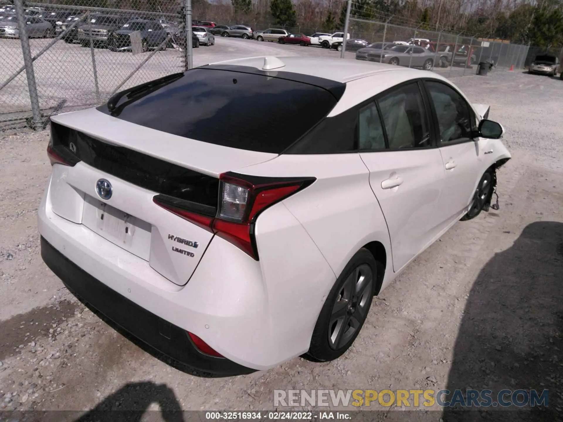 4 fotografías del automóvil dañado JTDKARFU4K3092333 TOYOTA PRIUS 2019