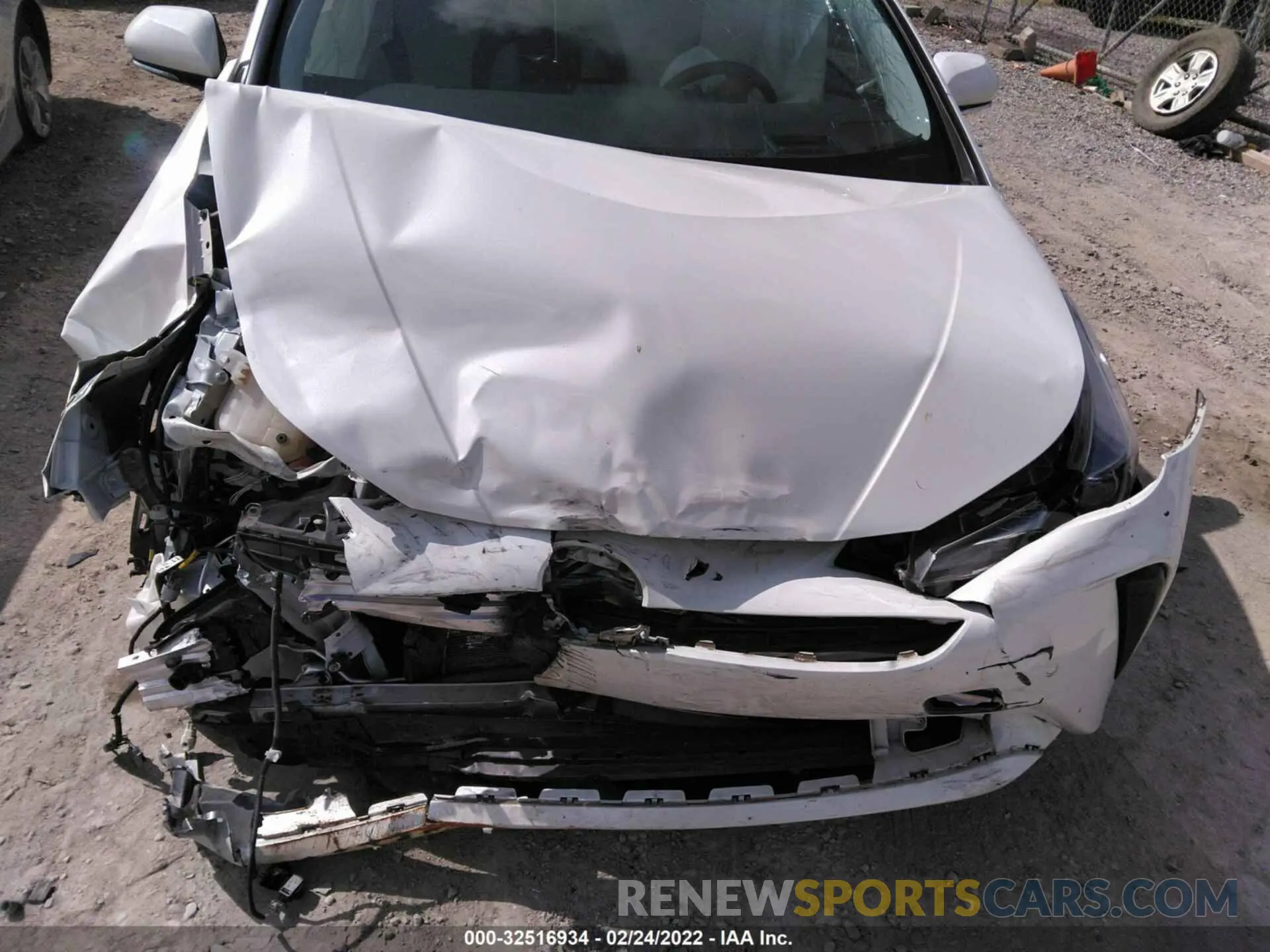 6 fotografías del automóvil dañado JTDKARFU4K3092333 TOYOTA PRIUS 2019