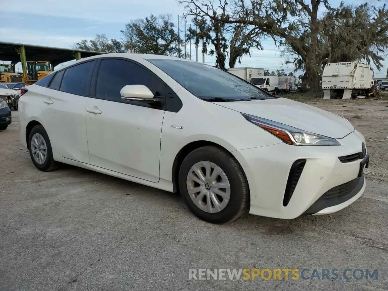 4 fotografías del automóvil dañado JTDKARFU4K3093515 TOYOTA PRIUS 2019
