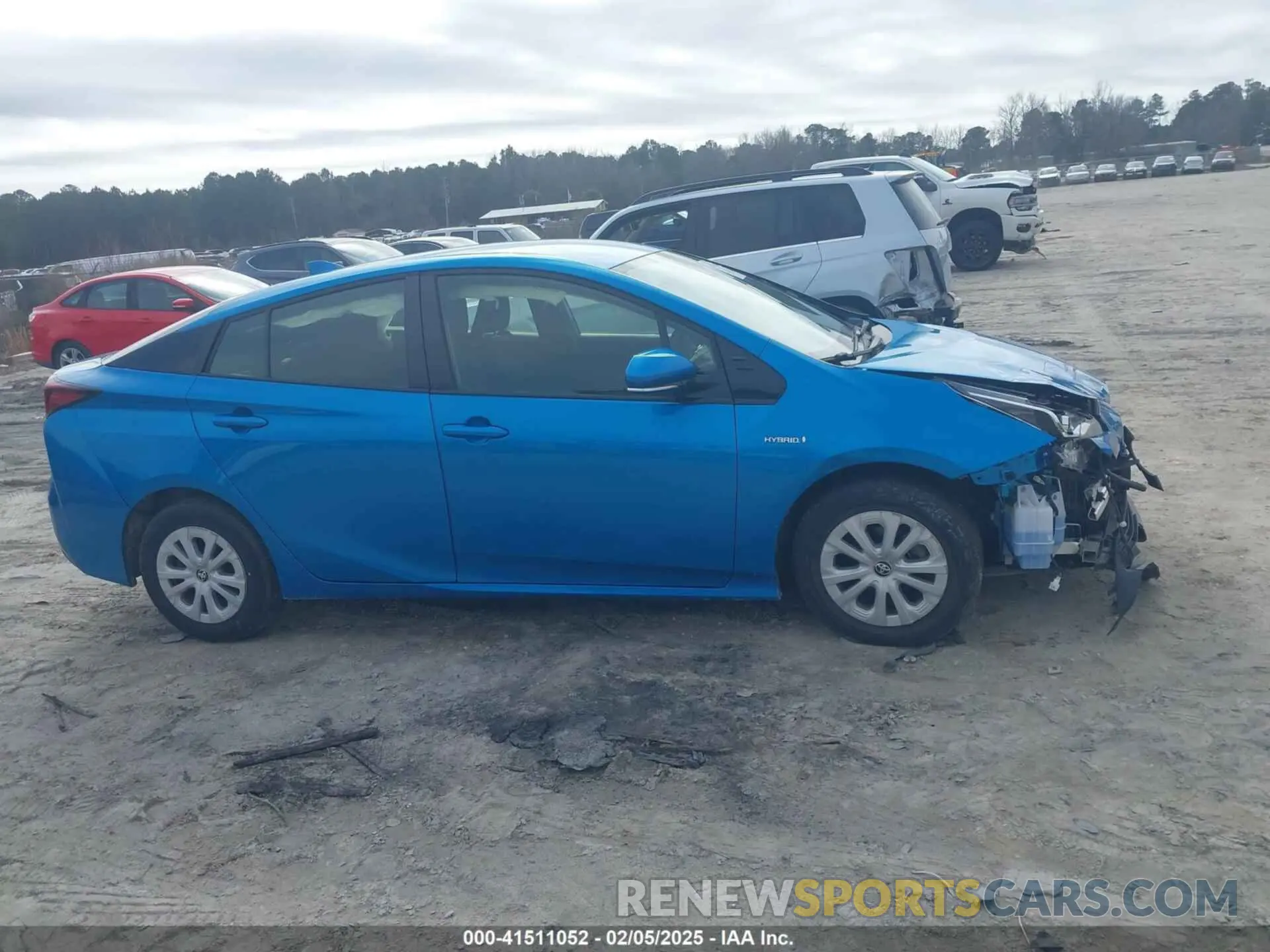13 fotografías del automóvil dañado JTDKARFU4K3101466 TOYOTA PRIUS 2019