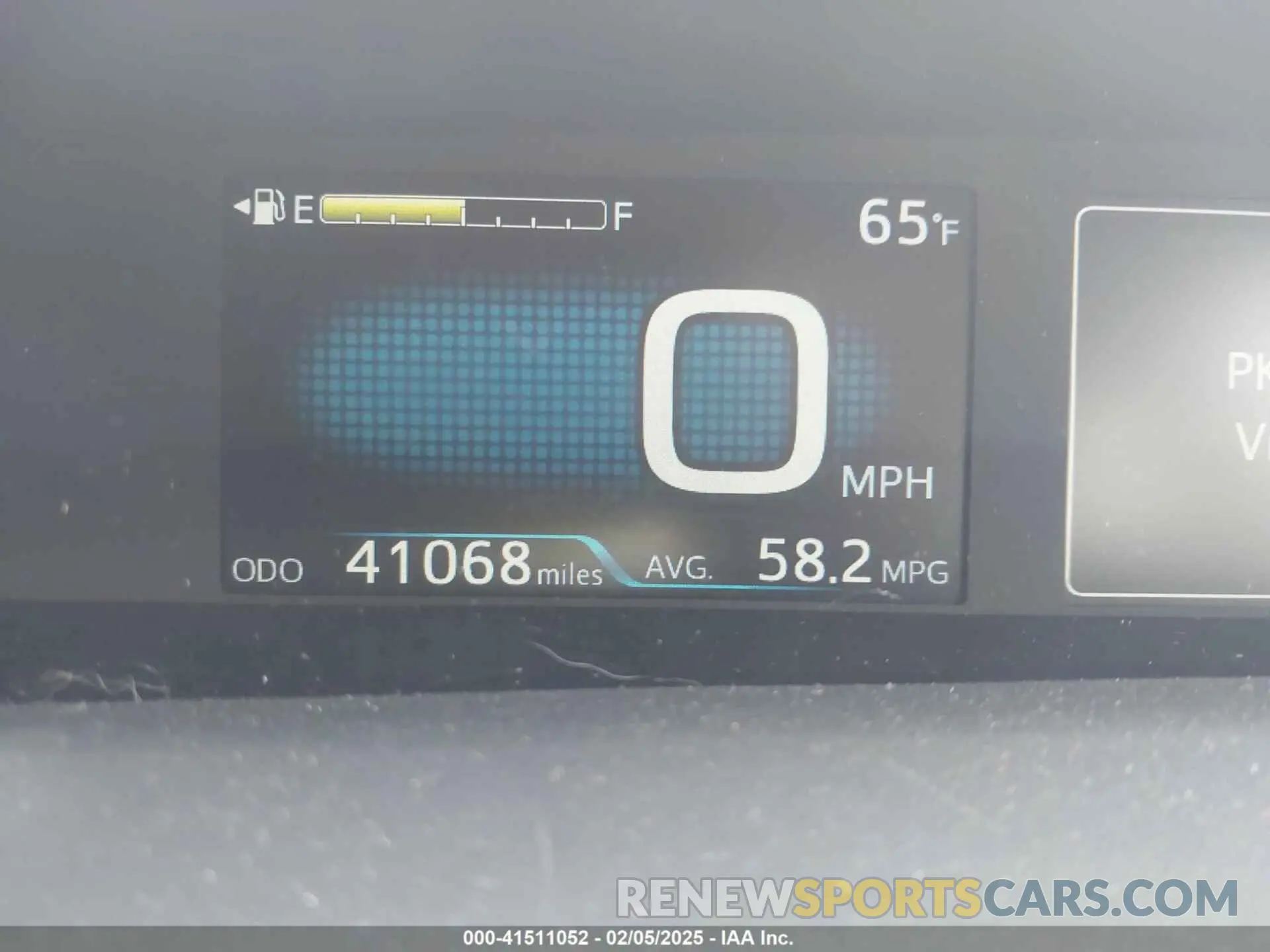 15 fotografías del automóvil dañado JTDKARFU4K3101466 TOYOTA PRIUS 2019