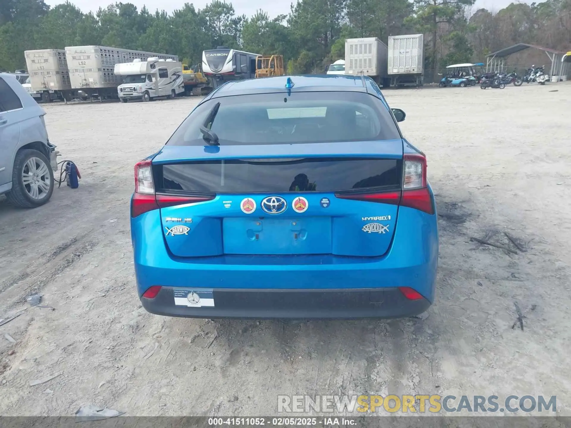 16 fotografías del automóvil dañado JTDKARFU4K3101466 TOYOTA PRIUS 2019