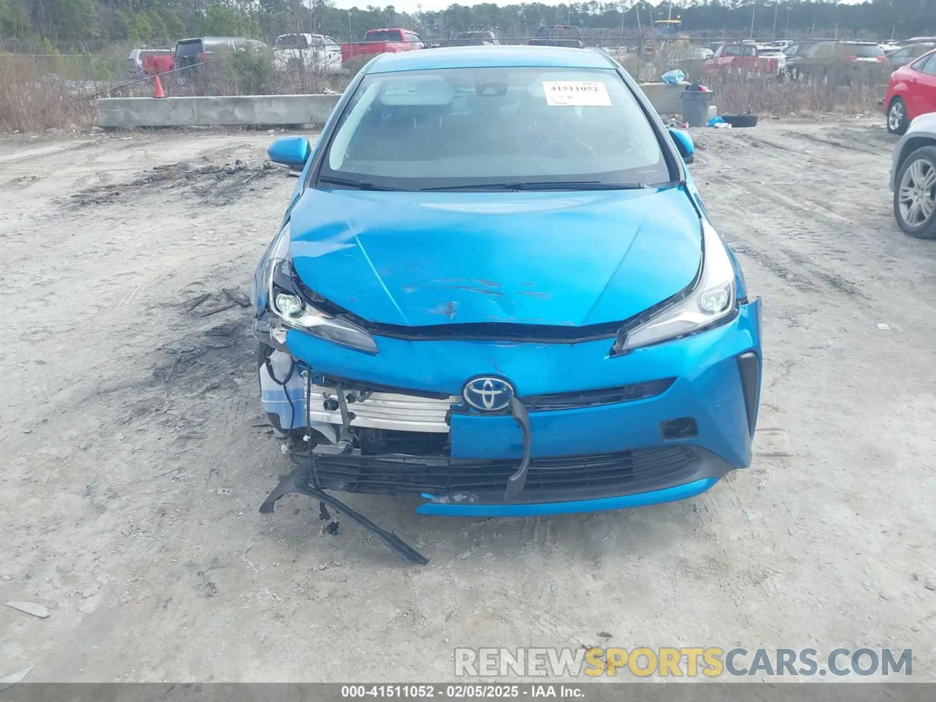 6 fotografías del automóvil dañado JTDKARFU4K3101466 TOYOTA PRIUS 2019