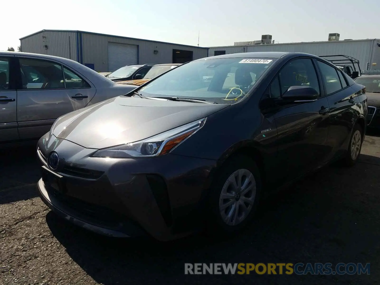 2 fotografías del automóvil dañado JTDKARFU5K3070003 TOYOTA PRIUS 2019