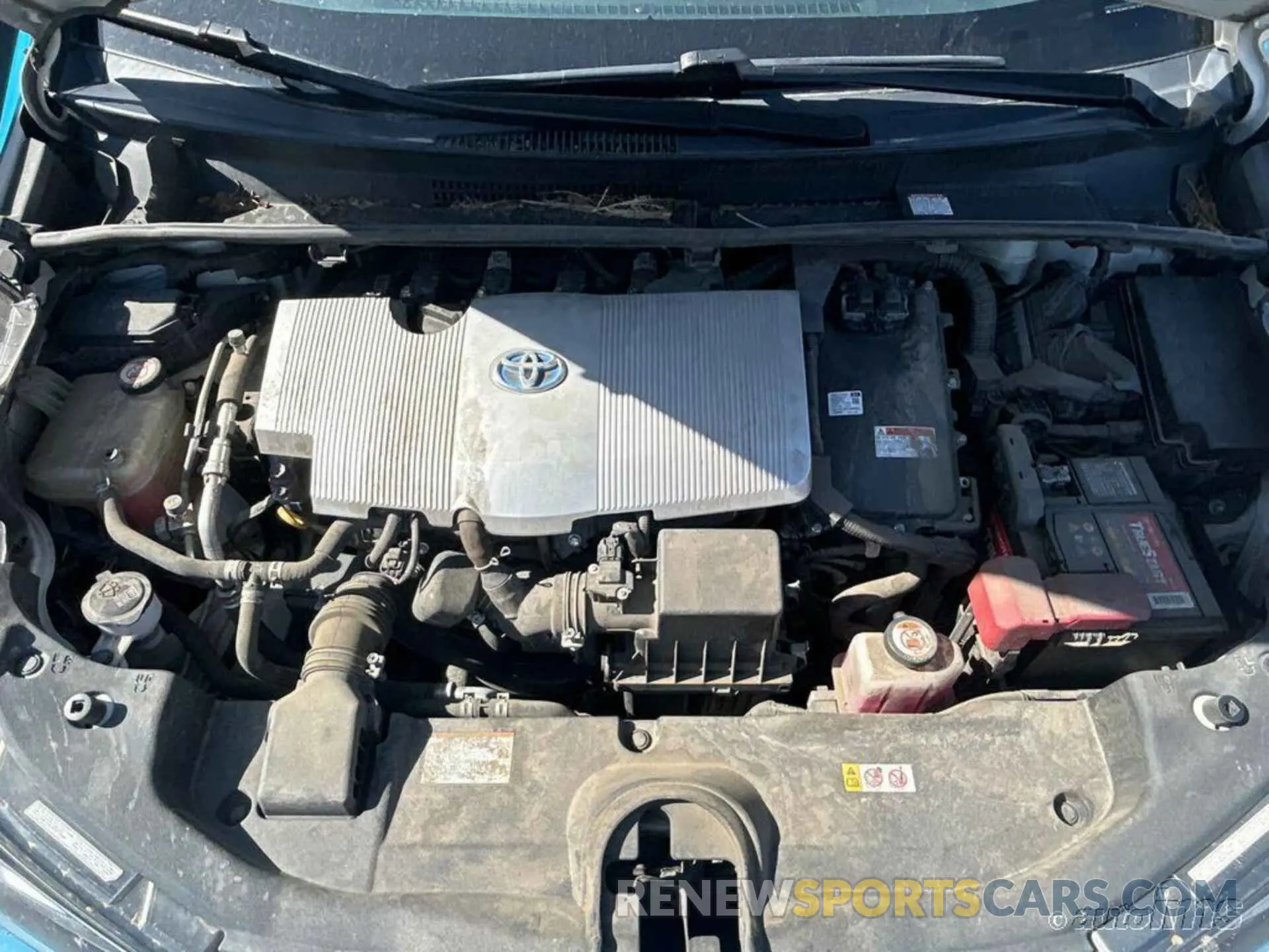 6 fotografías del automóvil dañado JTDKARFU5K3071796 TOYOTA PRIUS 2019