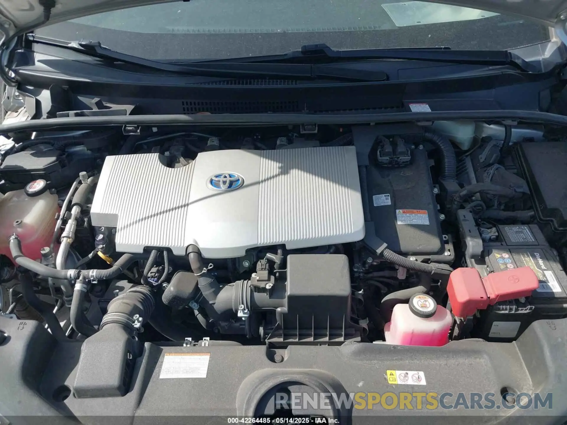 10 fotografías del automóvil dañado JTDKARFU5K3073984 TOYOTA PRIUS 2019