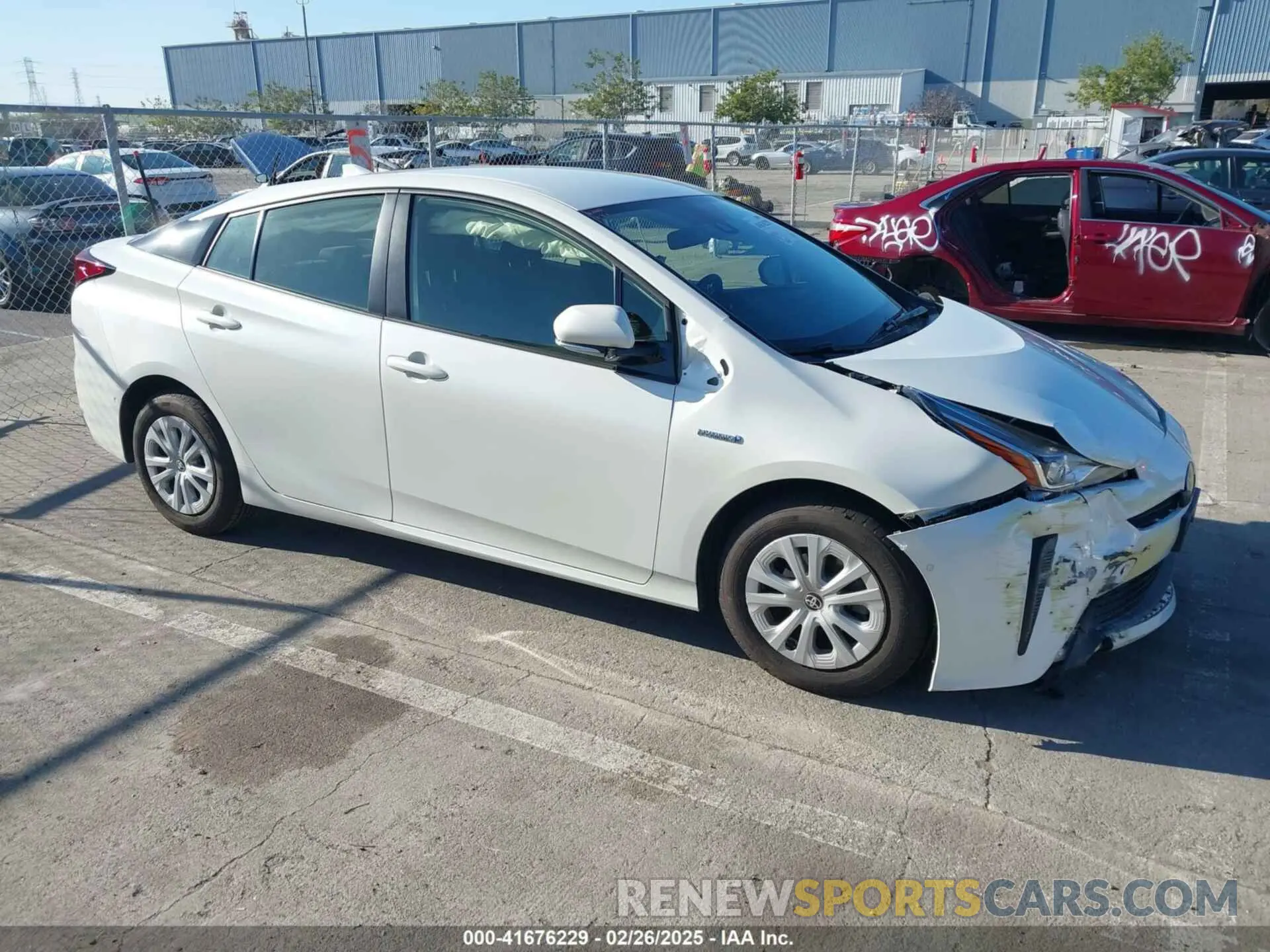 1 fotografías del automóvil dañado JTDKARFU5K3074181 TOYOTA PRIUS 2019
