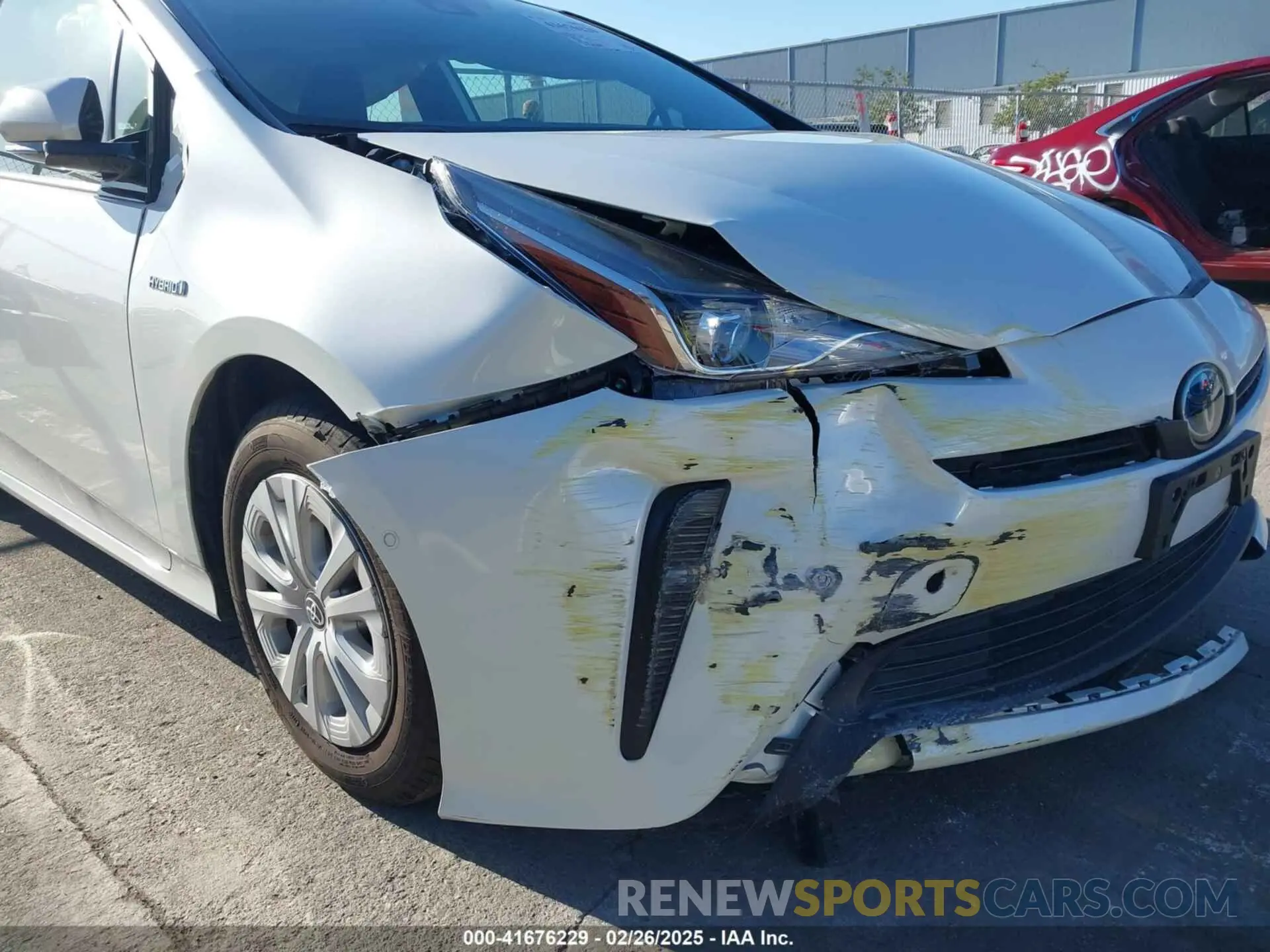 16 fotografías del automóvil dañado JTDKARFU5K3074181 TOYOTA PRIUS 2019