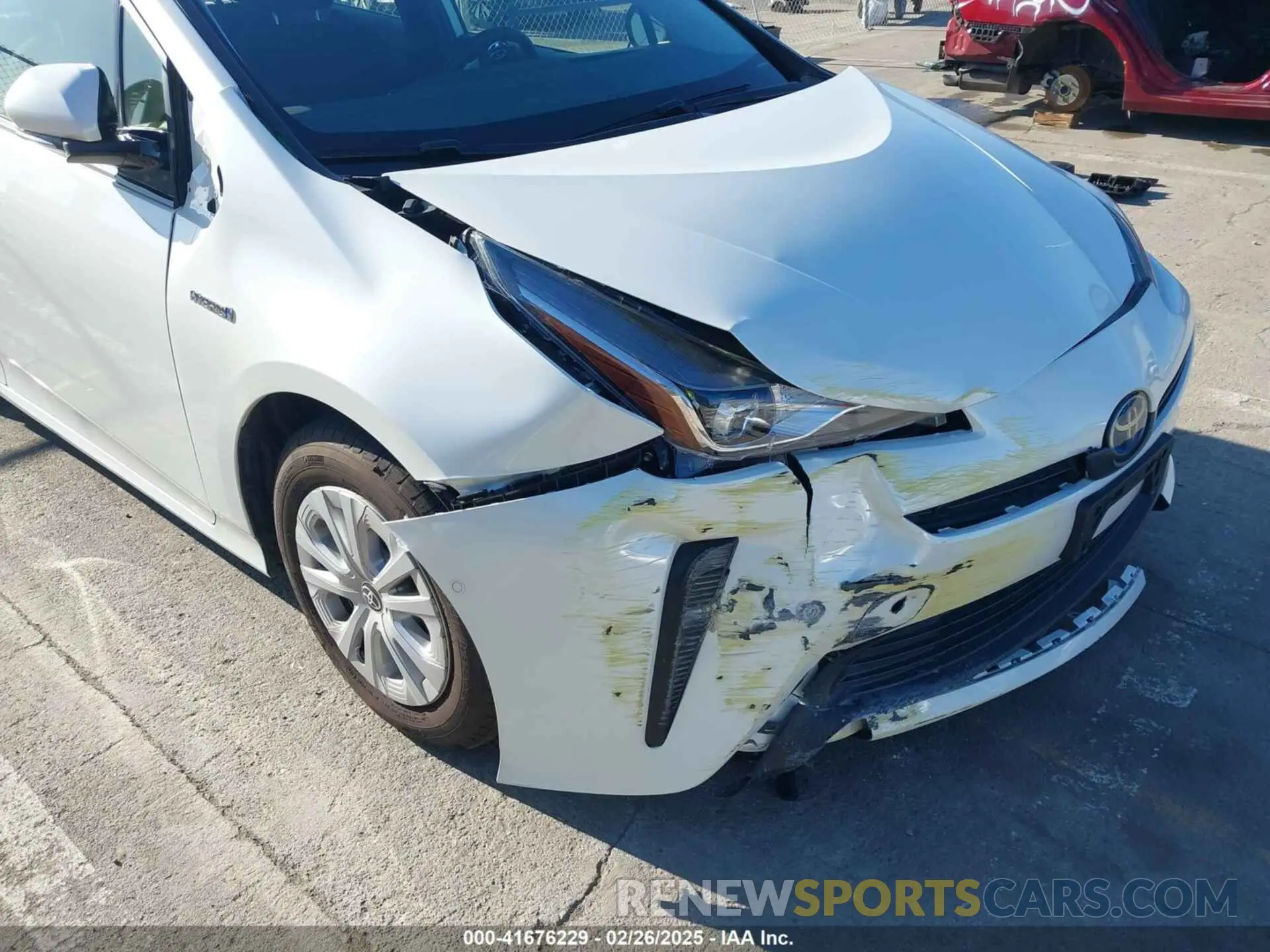 6 fotografías del automóvil dañado JTDKARFU5K3074181 TOYOTA PRIUS 2019