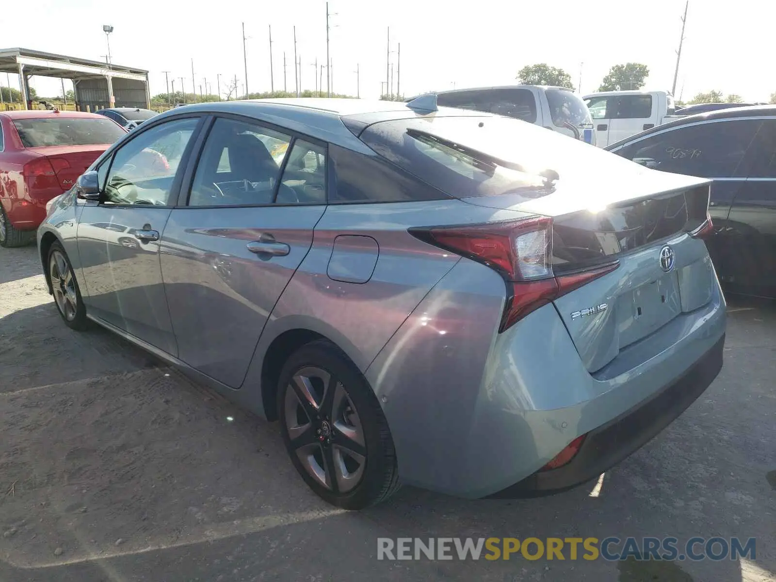3 fotografías del automóvil dañado JTDKARFU5K3081504 TOYOTA PRIUS 2019