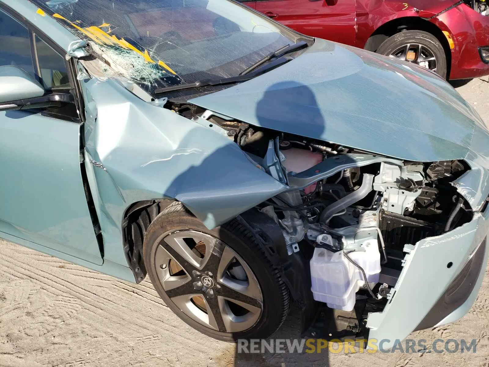 9 fotografías del automóvil dañado JTDKARFU5K3081504 TOYOTA PRIUS 2019